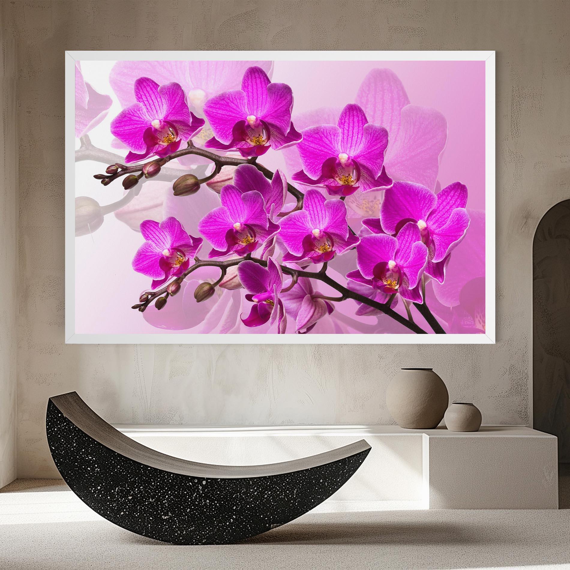 Tablou Canvas Flori Roz mockup 8