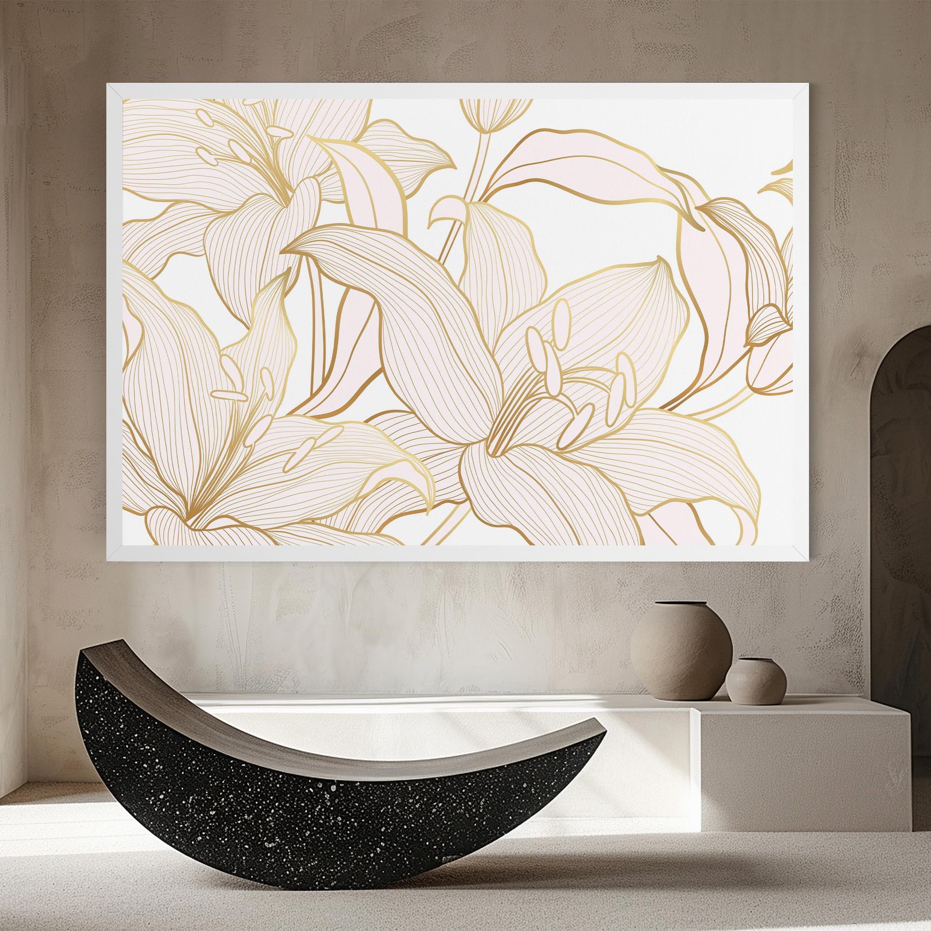 Tablou Canvas Gold Lily mockup 8