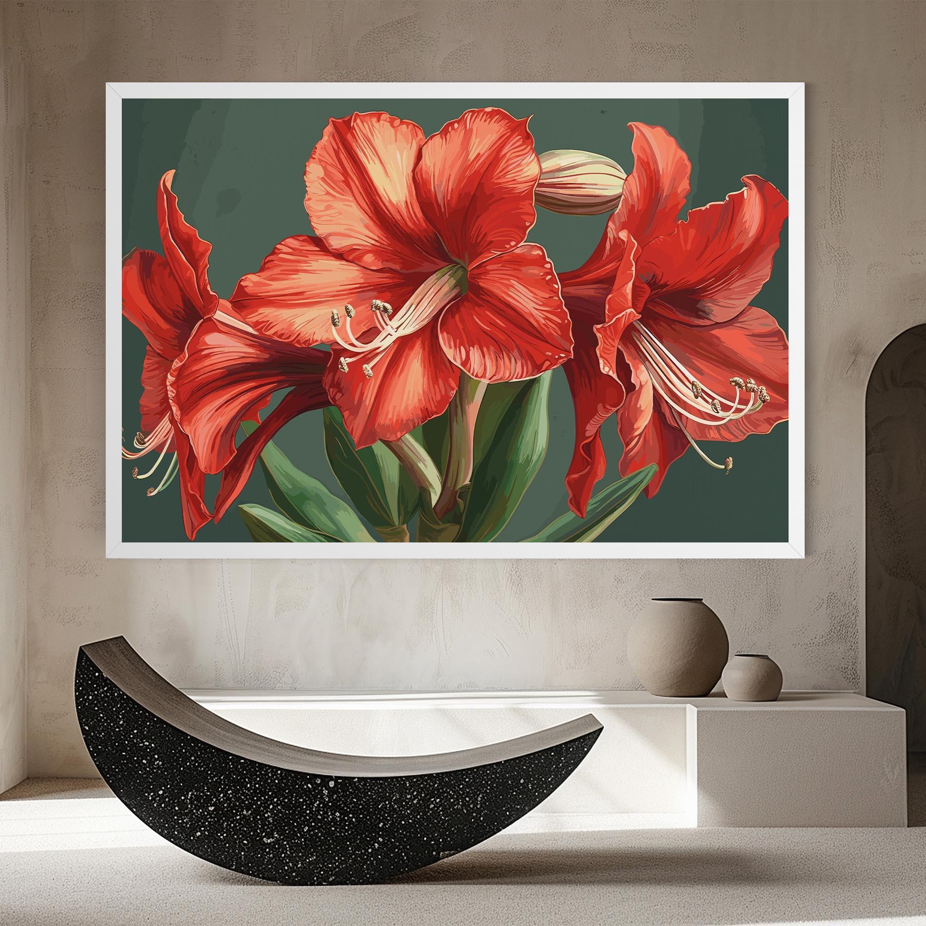 Tablou Canvas Lily Orange Art mockup 8