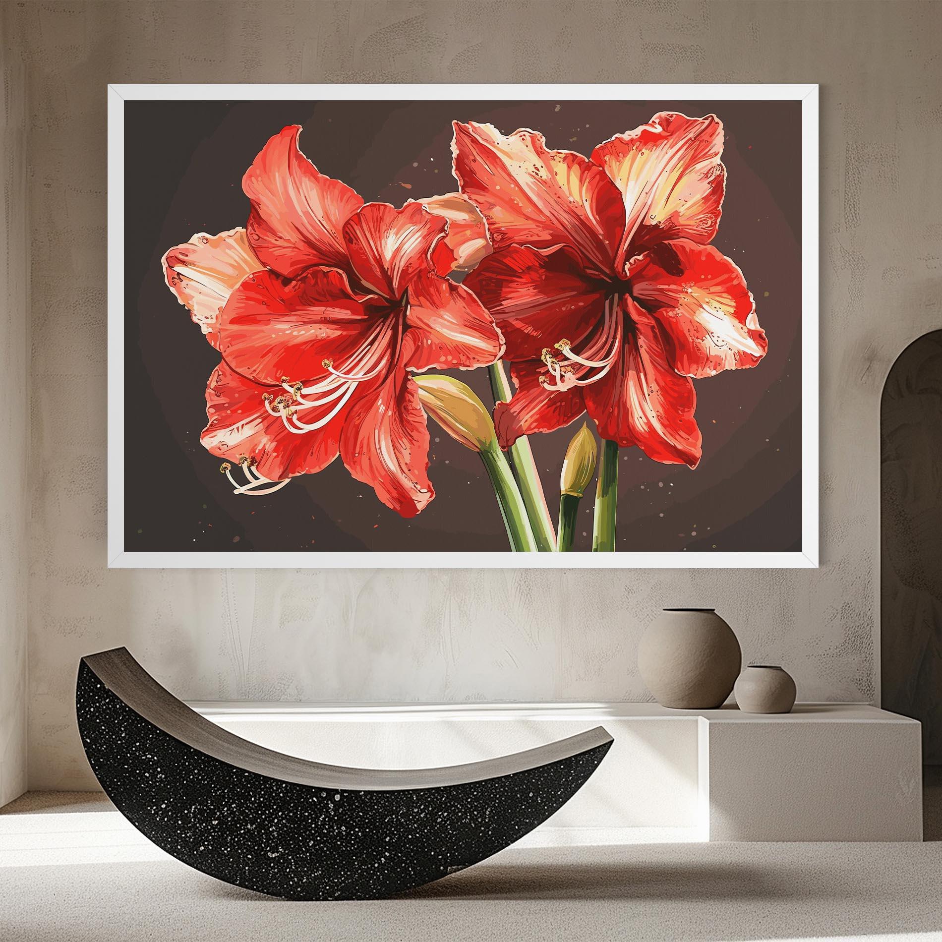 Tablou Canvas Orange Pretty Lily mockup 8