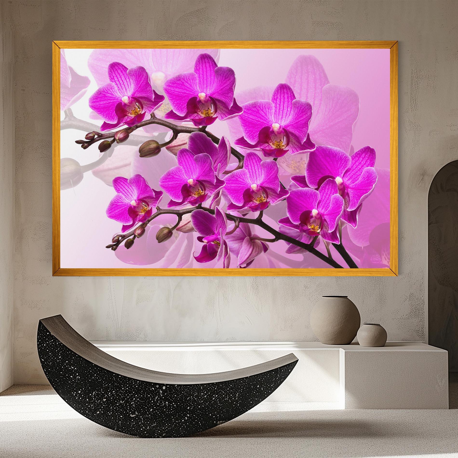 Tablou Canvas Flori Roz mockup 8