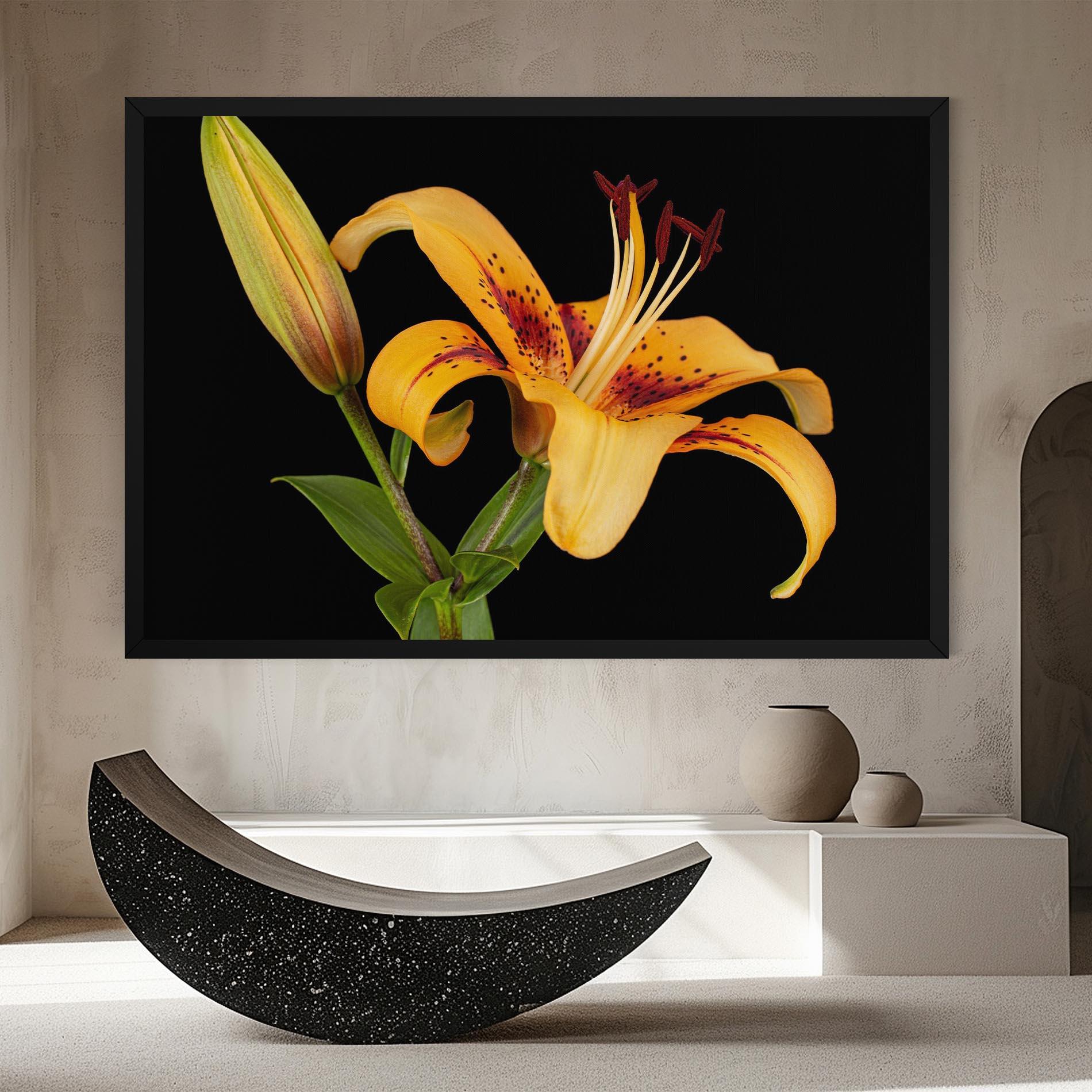 Tablou Canvas Beautiful Yellow Lily mockup 8