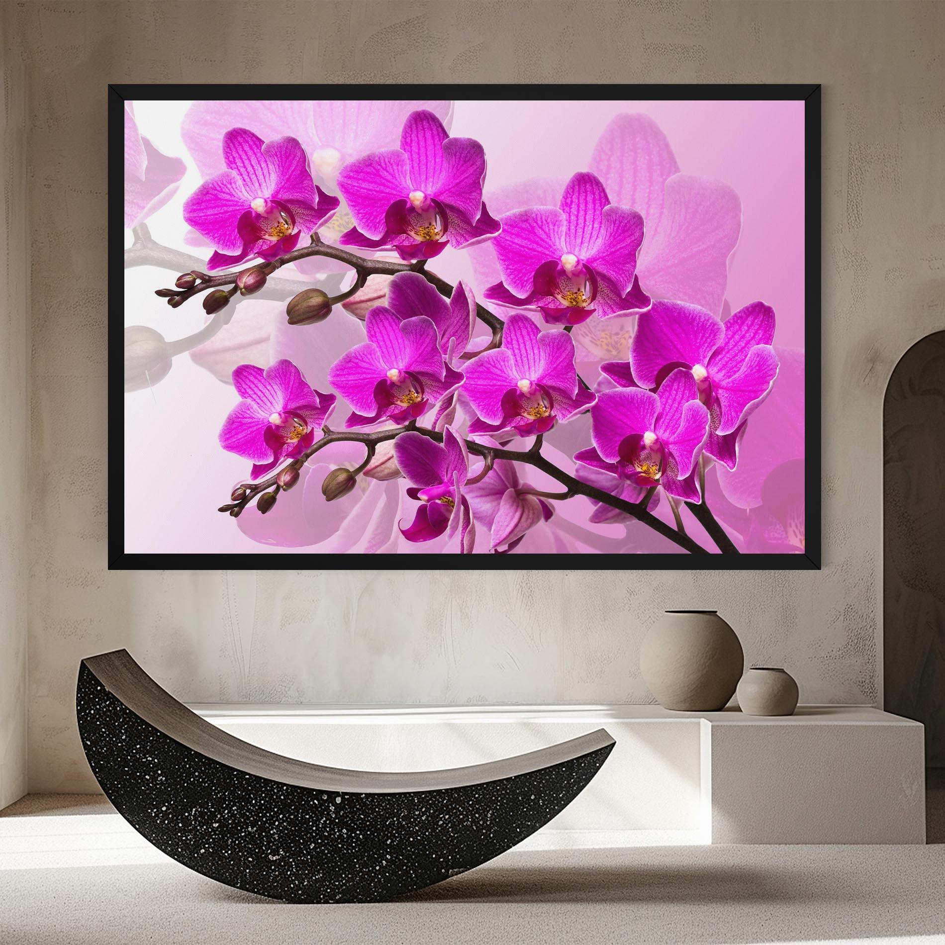 Tablou Canvas Flori Roz mockup 8