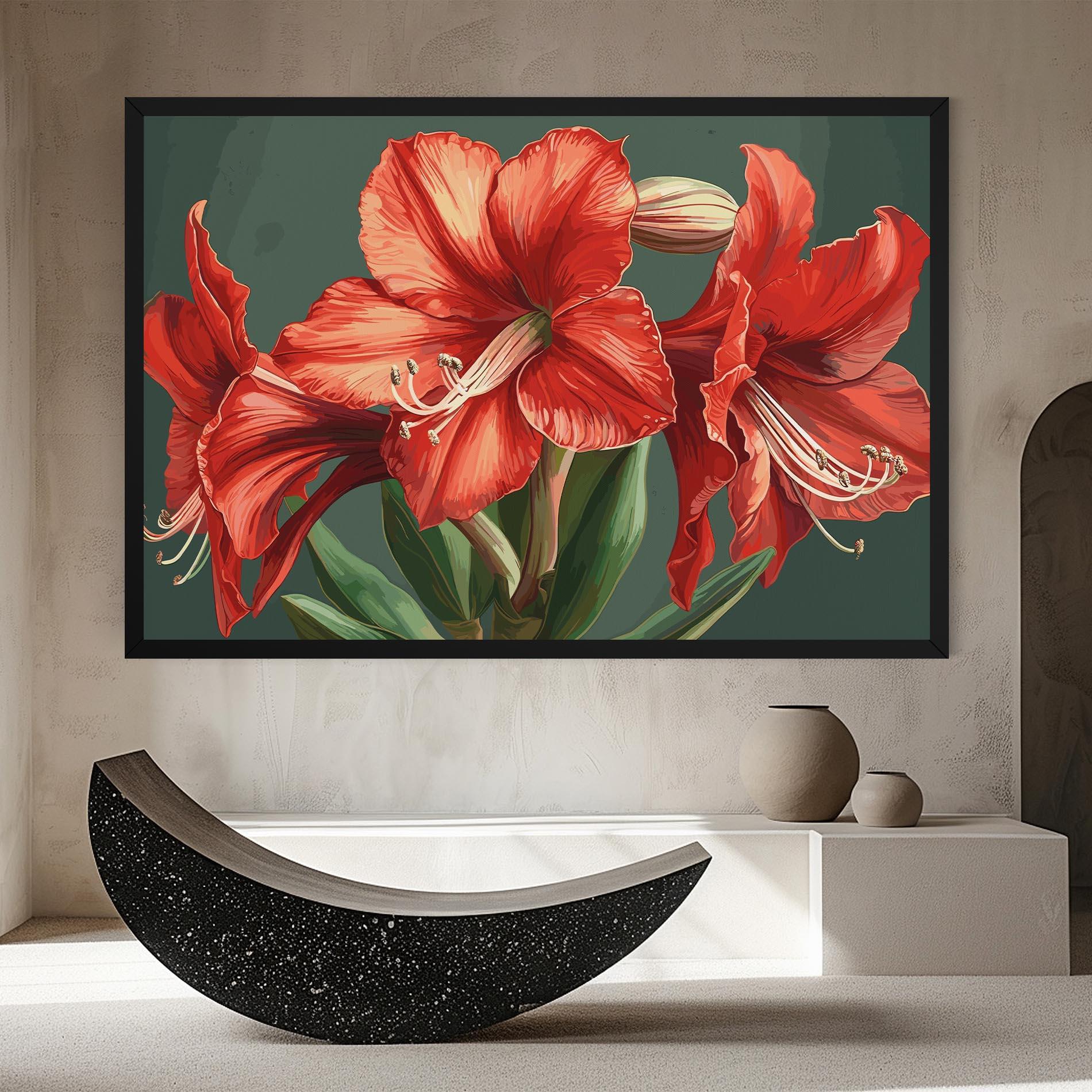 Tablou Canvas Lily Orange Art mockup 8