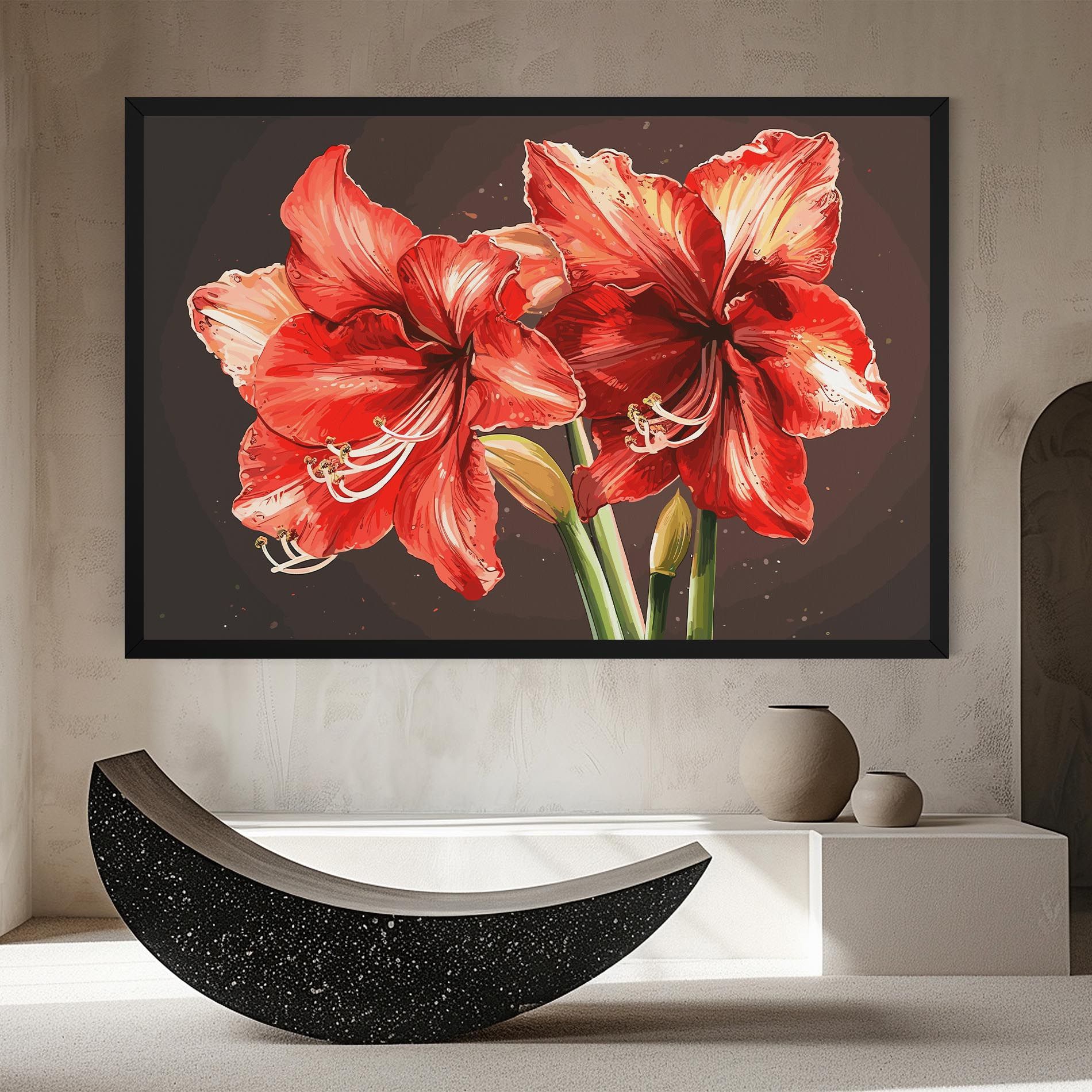 Orange Pretty Lily mockup 8