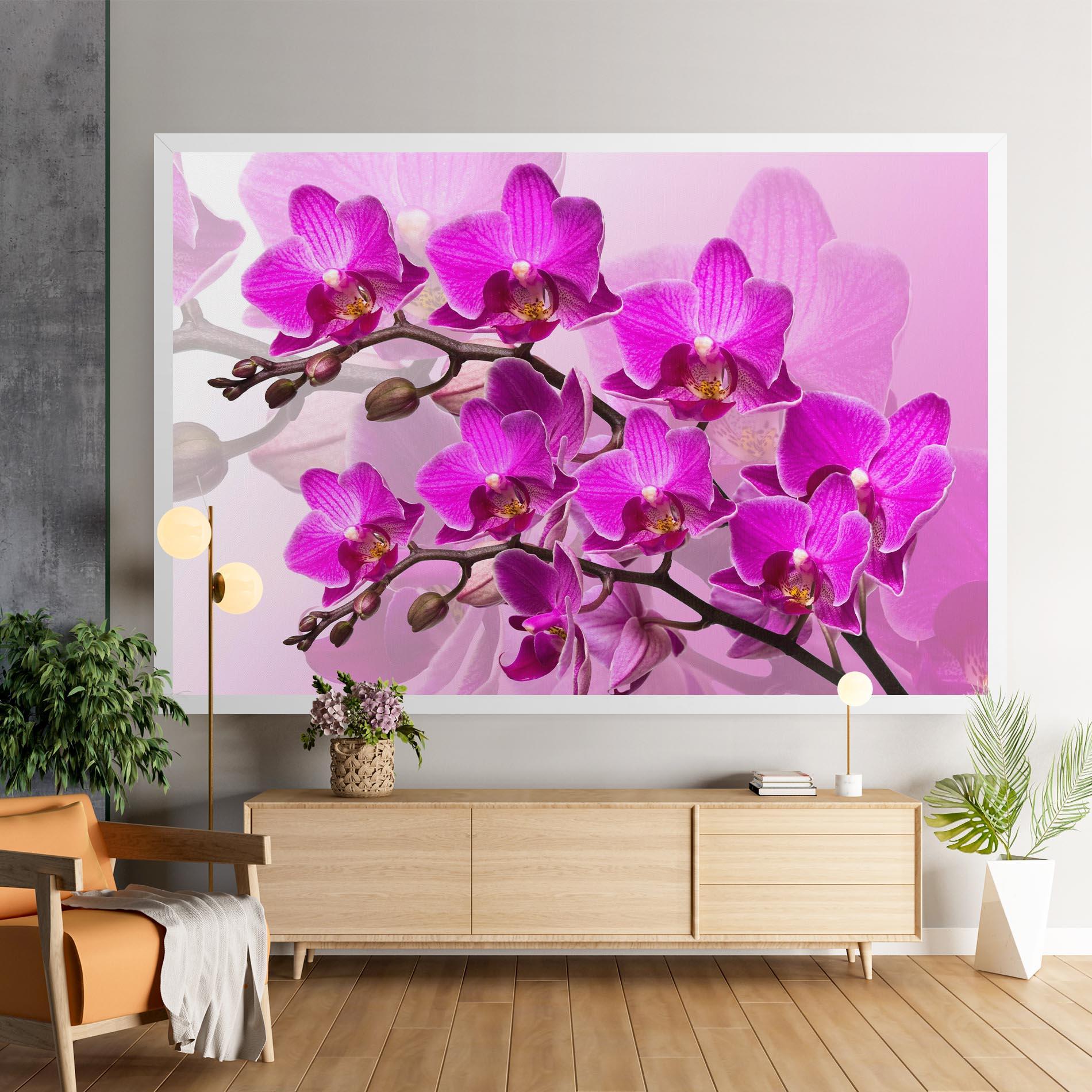 Tablou Canvas Flori Roz mockup 9