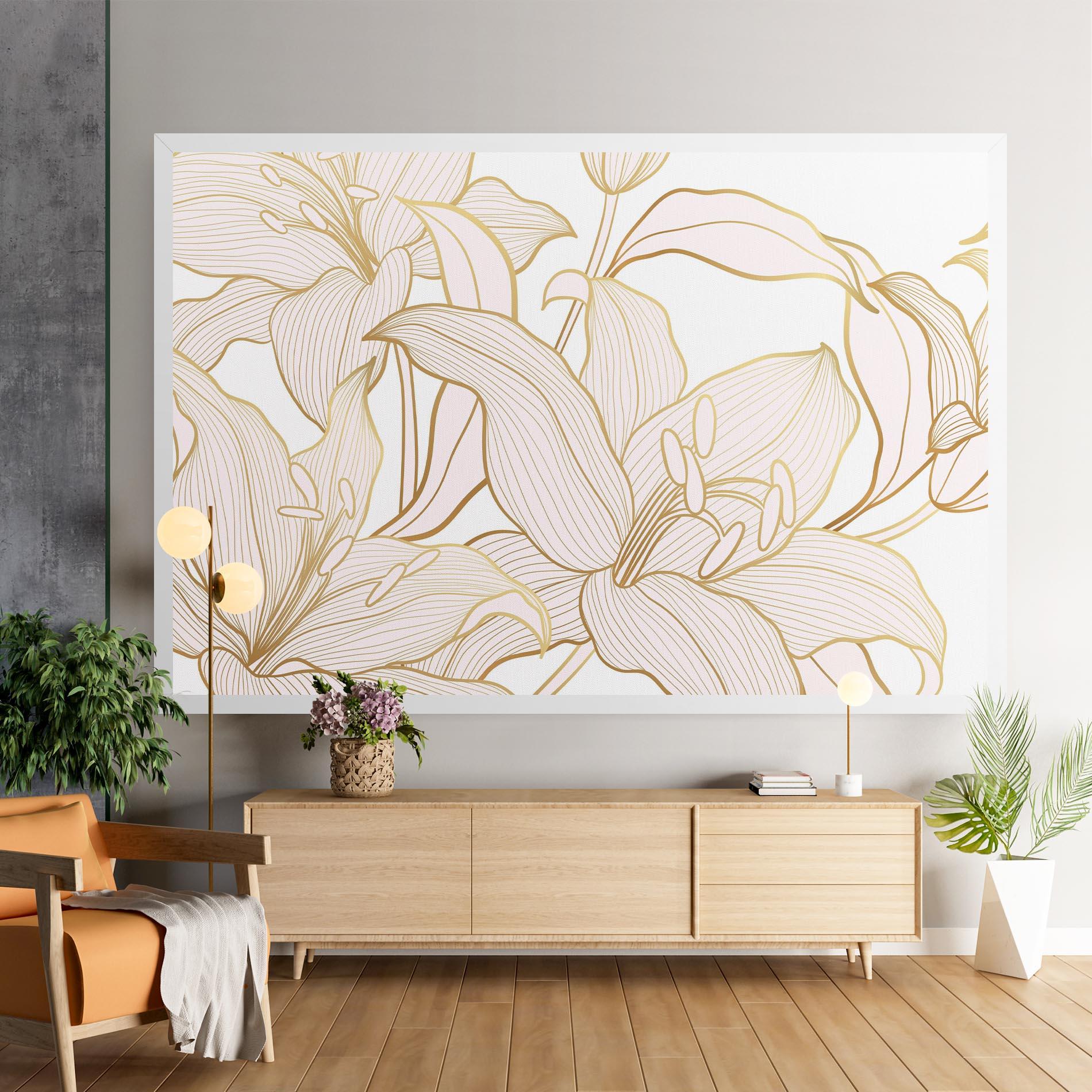 Tablou Canvas Gold Lily mockup 9