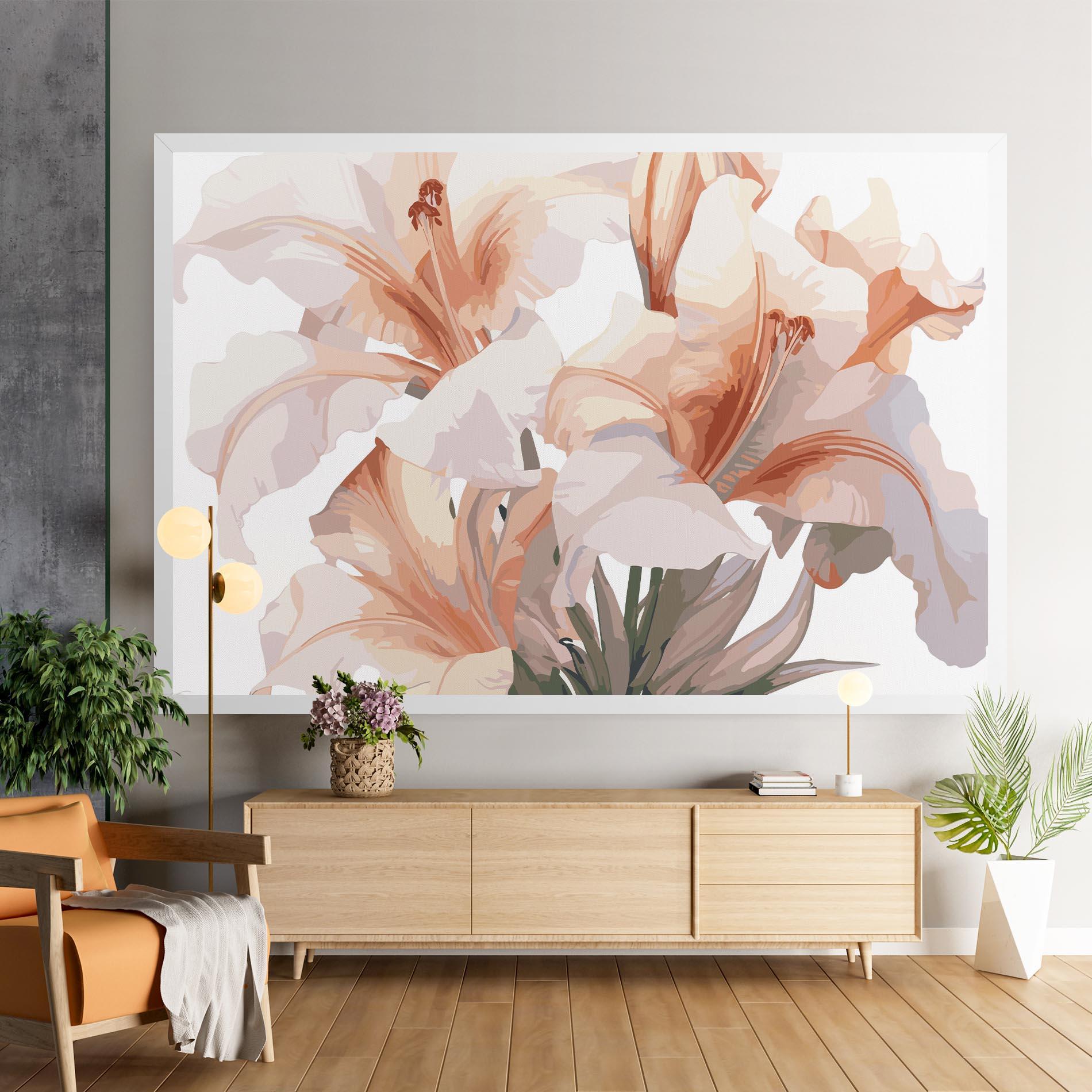 Tablou Canvas Light Pink Lily mockup 9