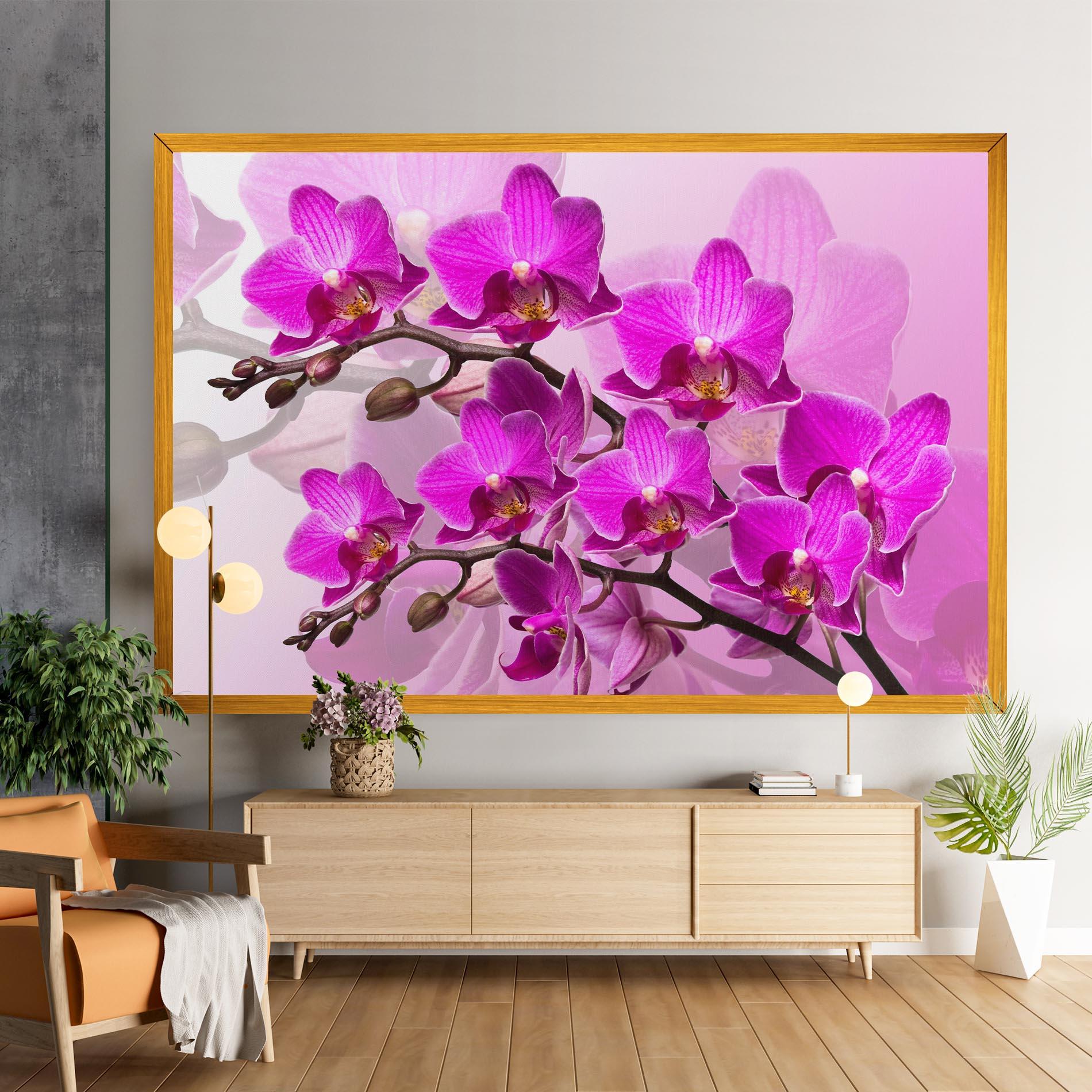 Tablou Canvas Flori Roz mockup 9