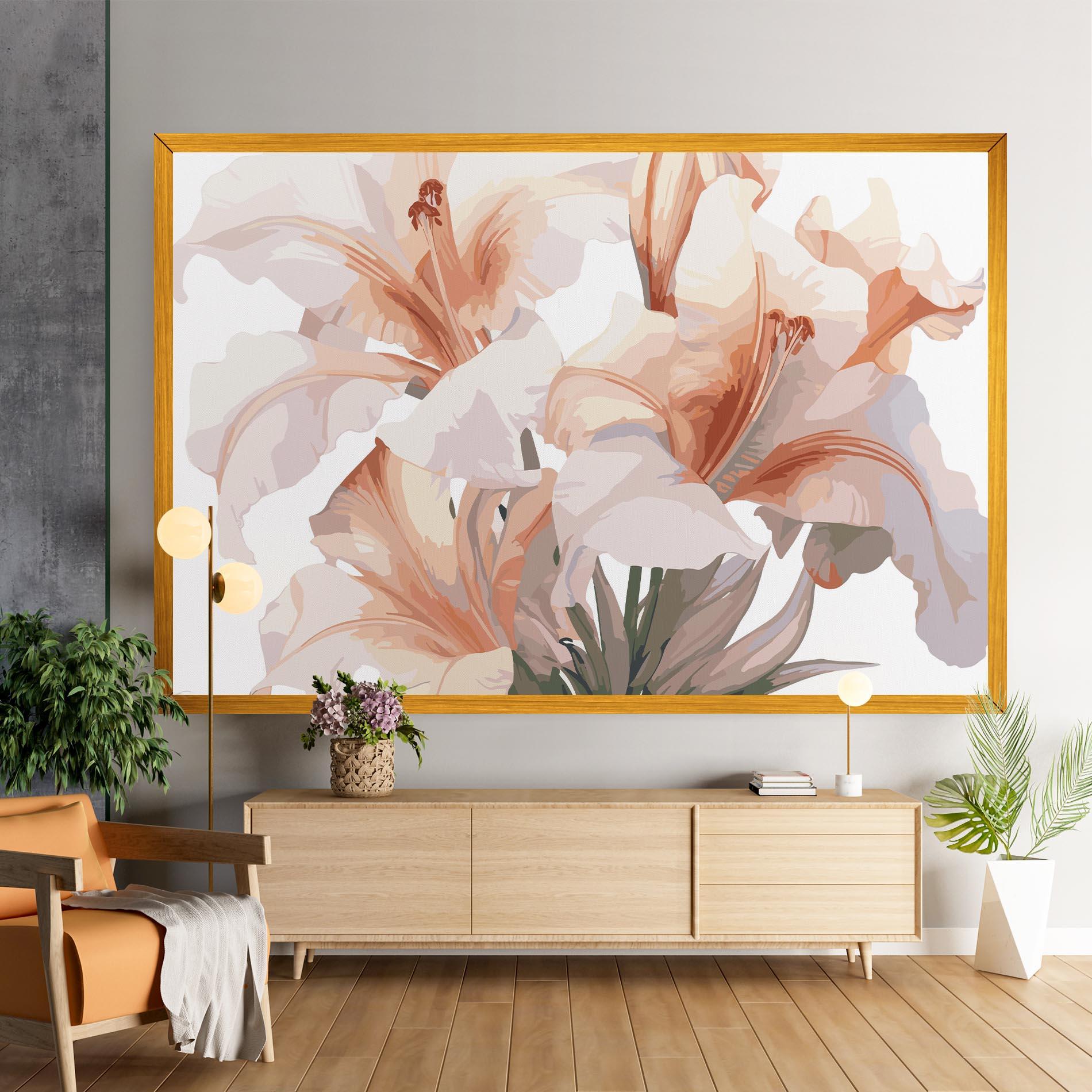 Tablou Canvas Light Pink Lily mockup 9