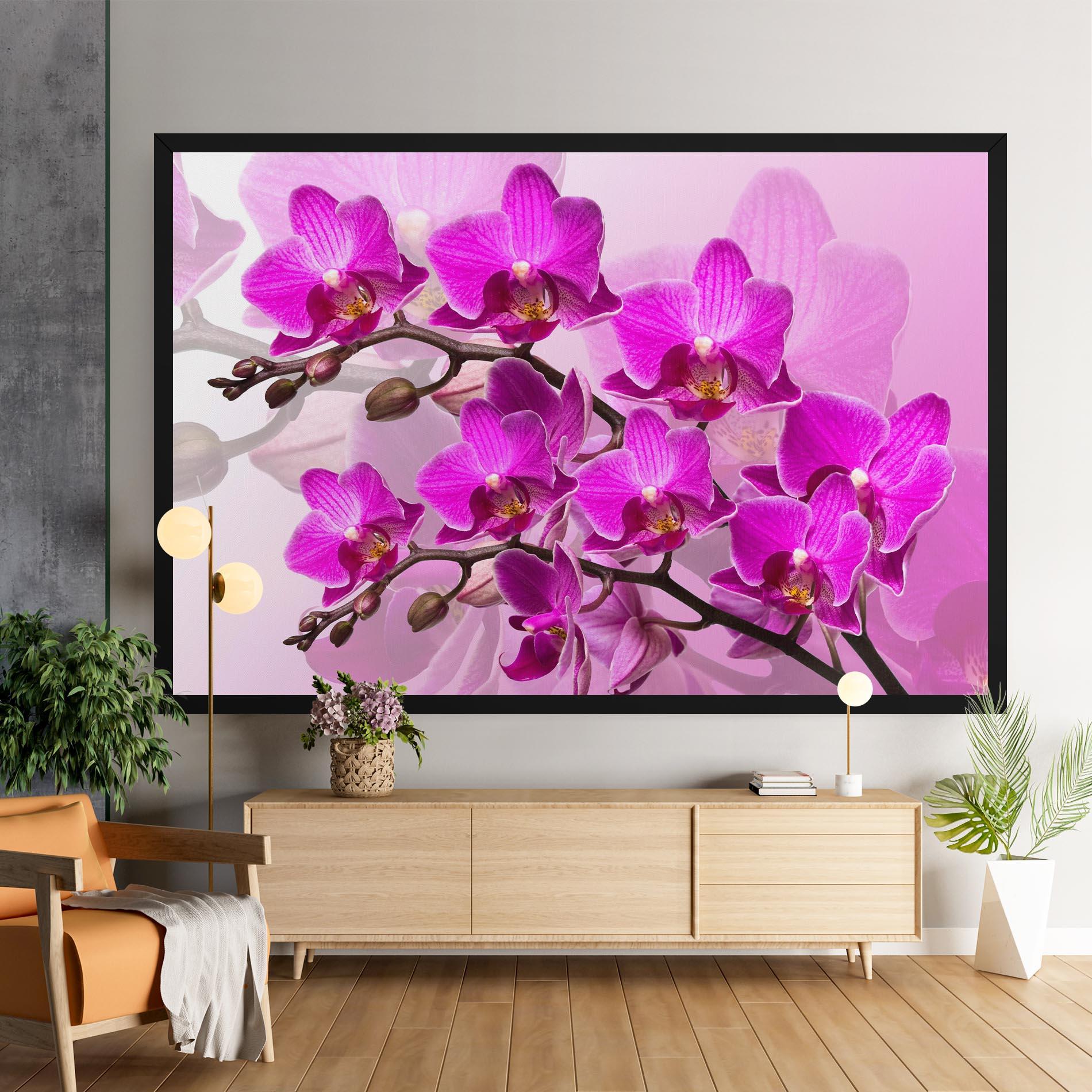 Tablou Canvas Flori Roz mockup 9