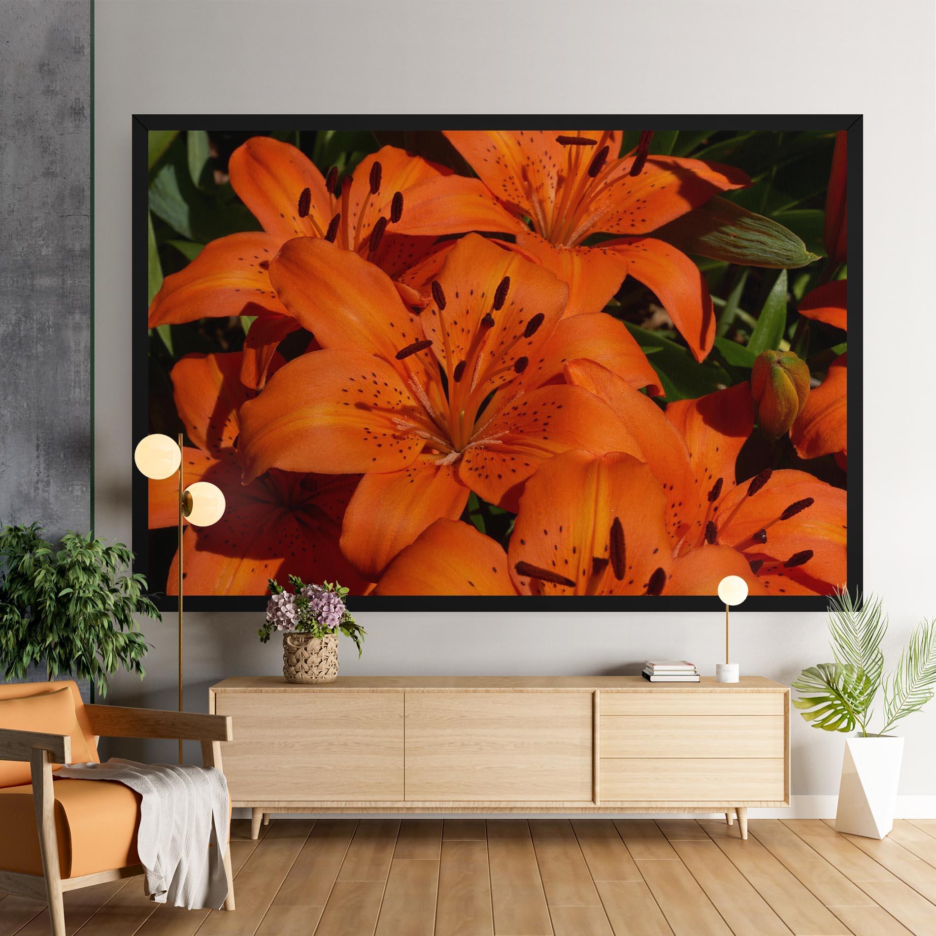 Tablou Canvas Orange Lily In The Sun mockup 9
