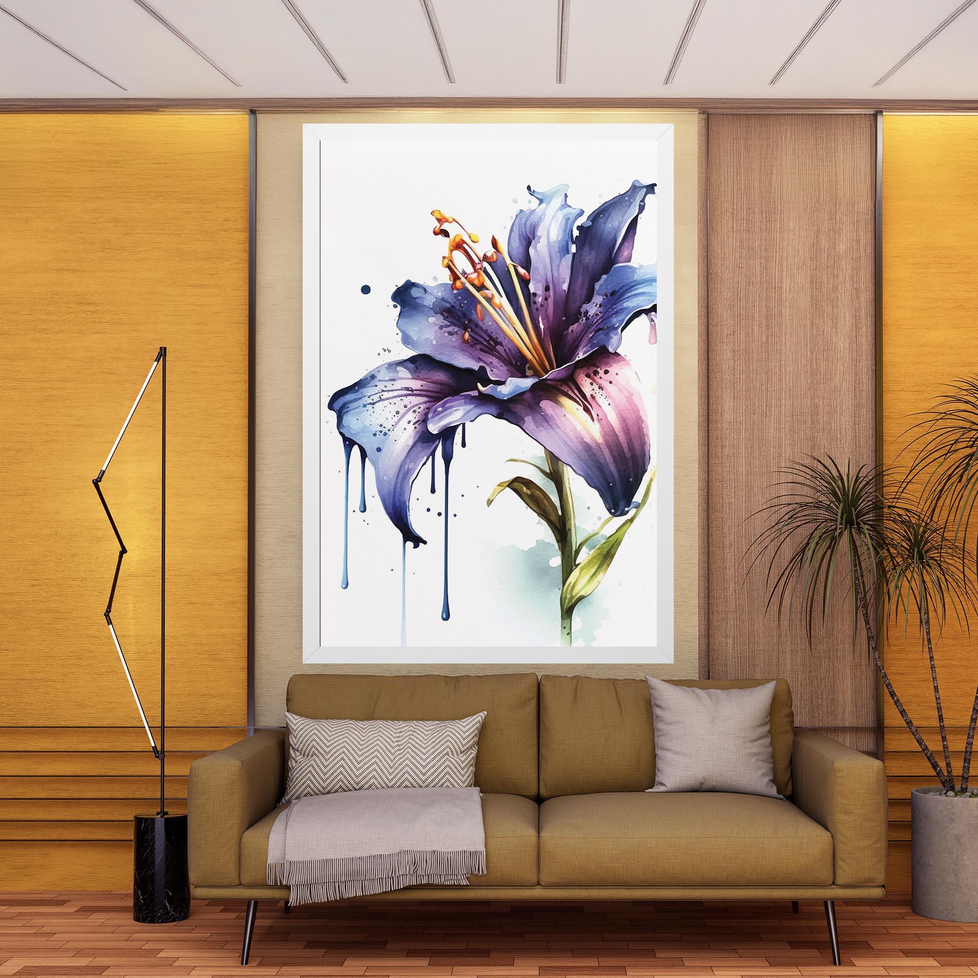Tablou Canvas Purple Orange Lily mockup 9