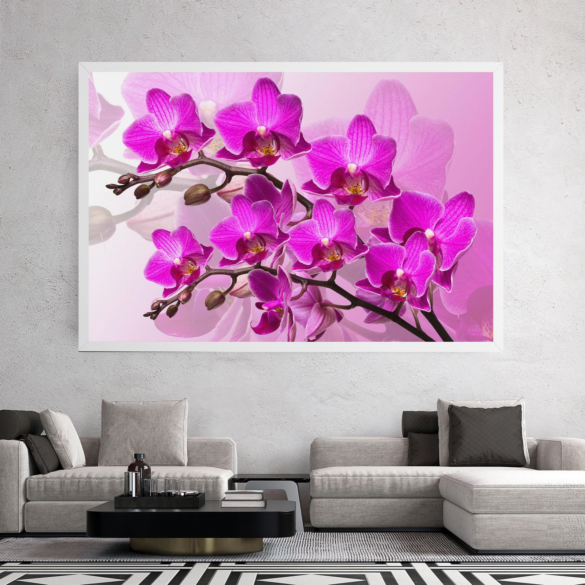 Tablou Canvas Flori Roz mockup 2