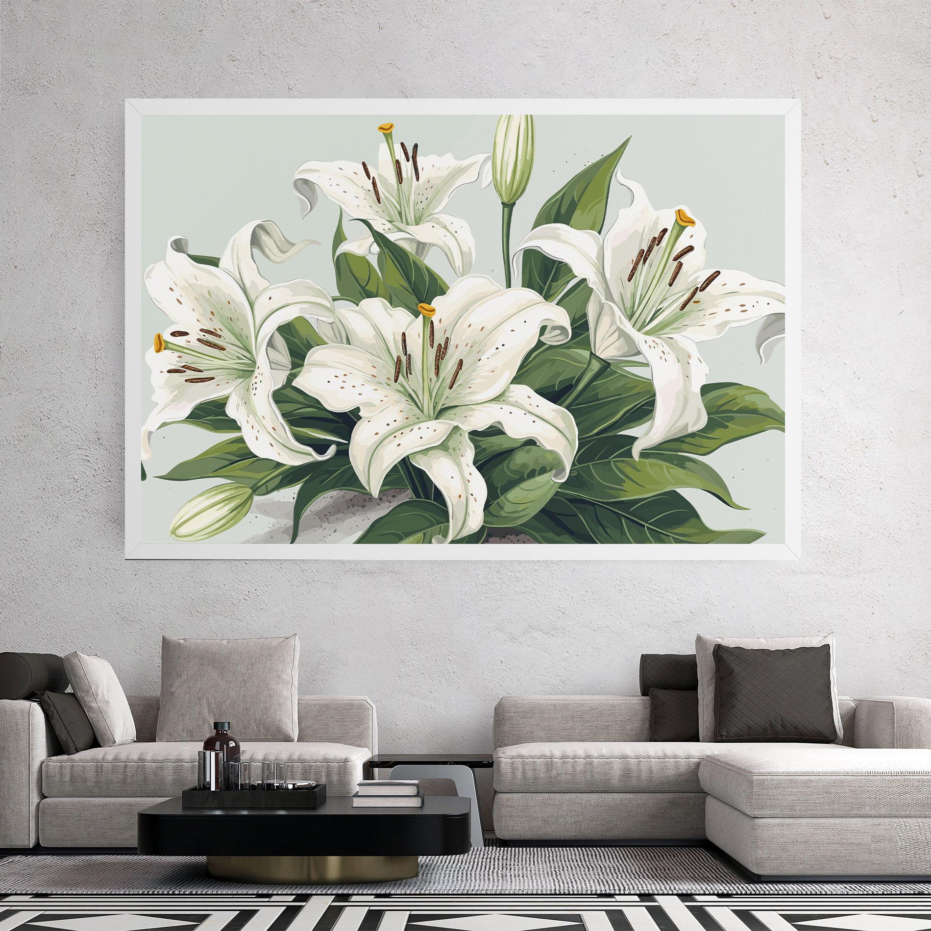 Tablou Canvas Light Lily Art mockup 2