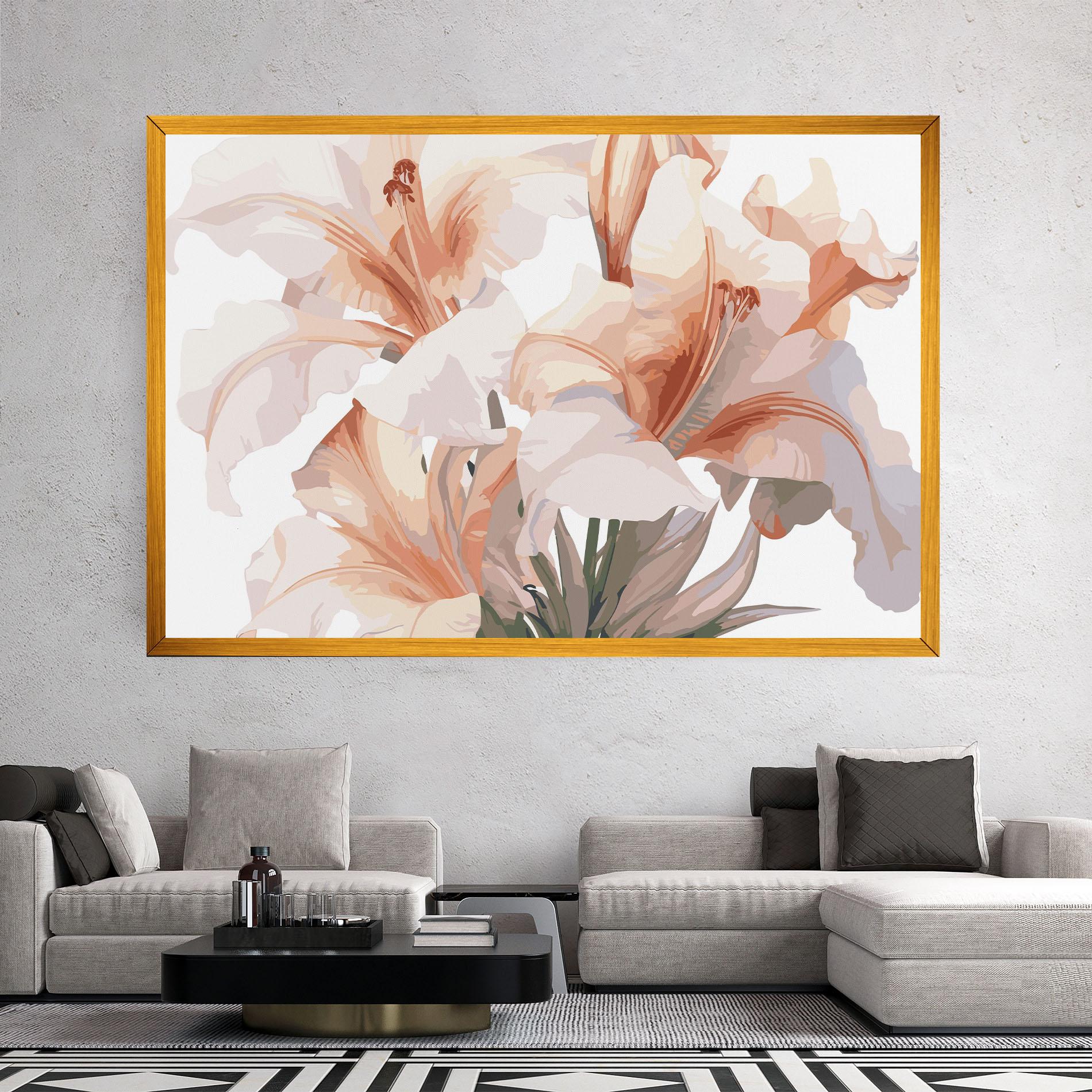 Tablou Canvas Light Pink Lily mockup 2