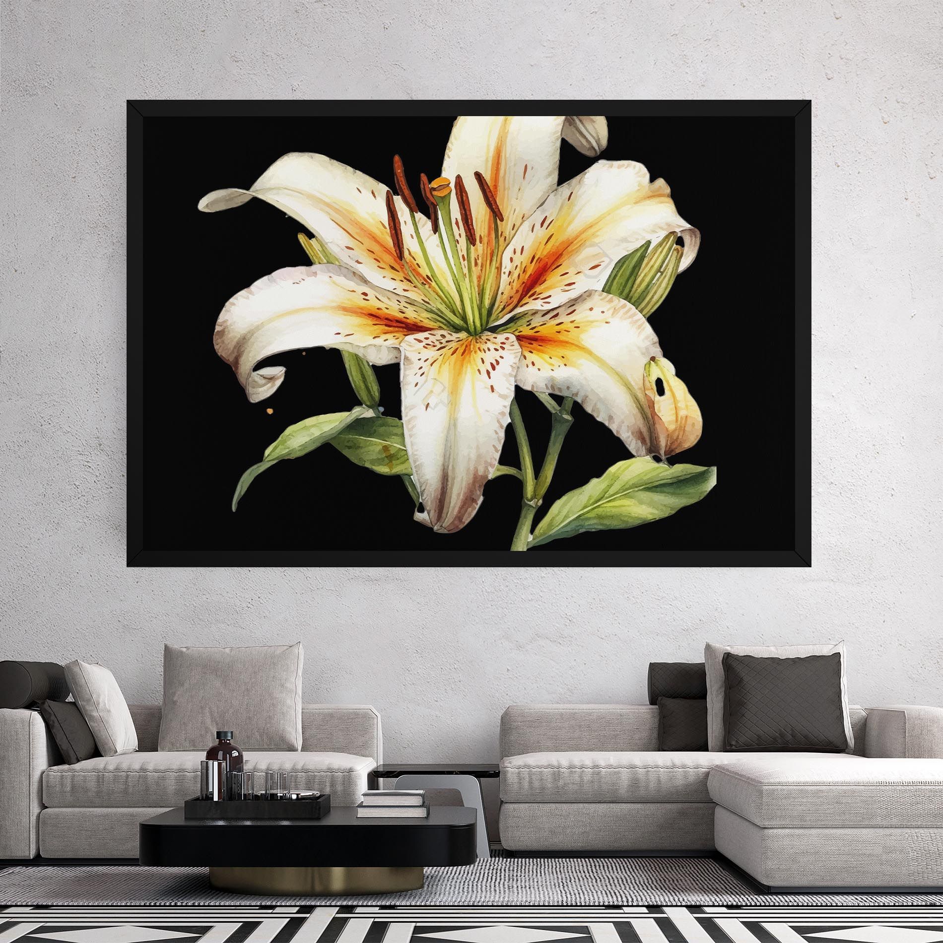 Beautiful White Lily mockup 2