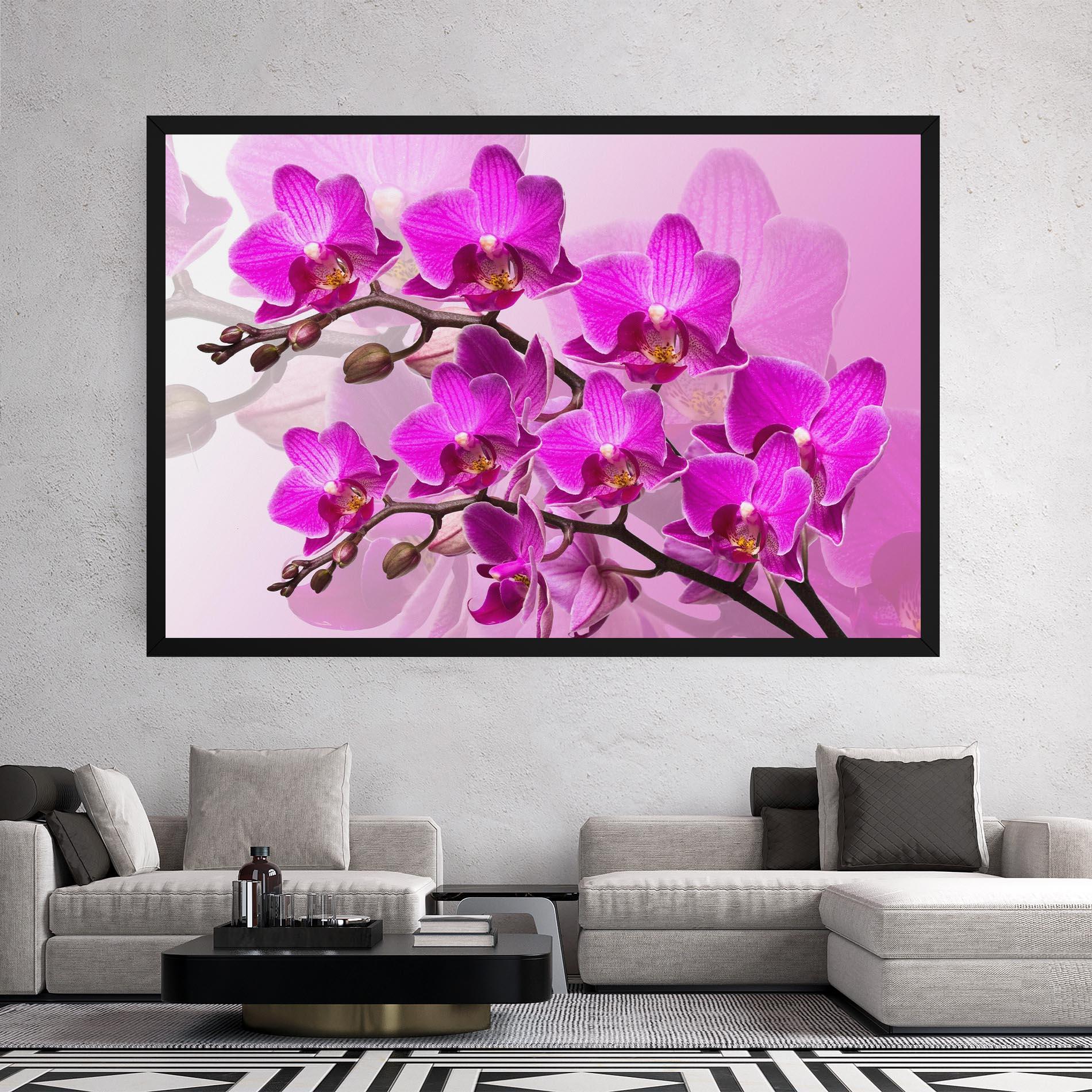 Tablou Canvas Flori Roz mockup 2