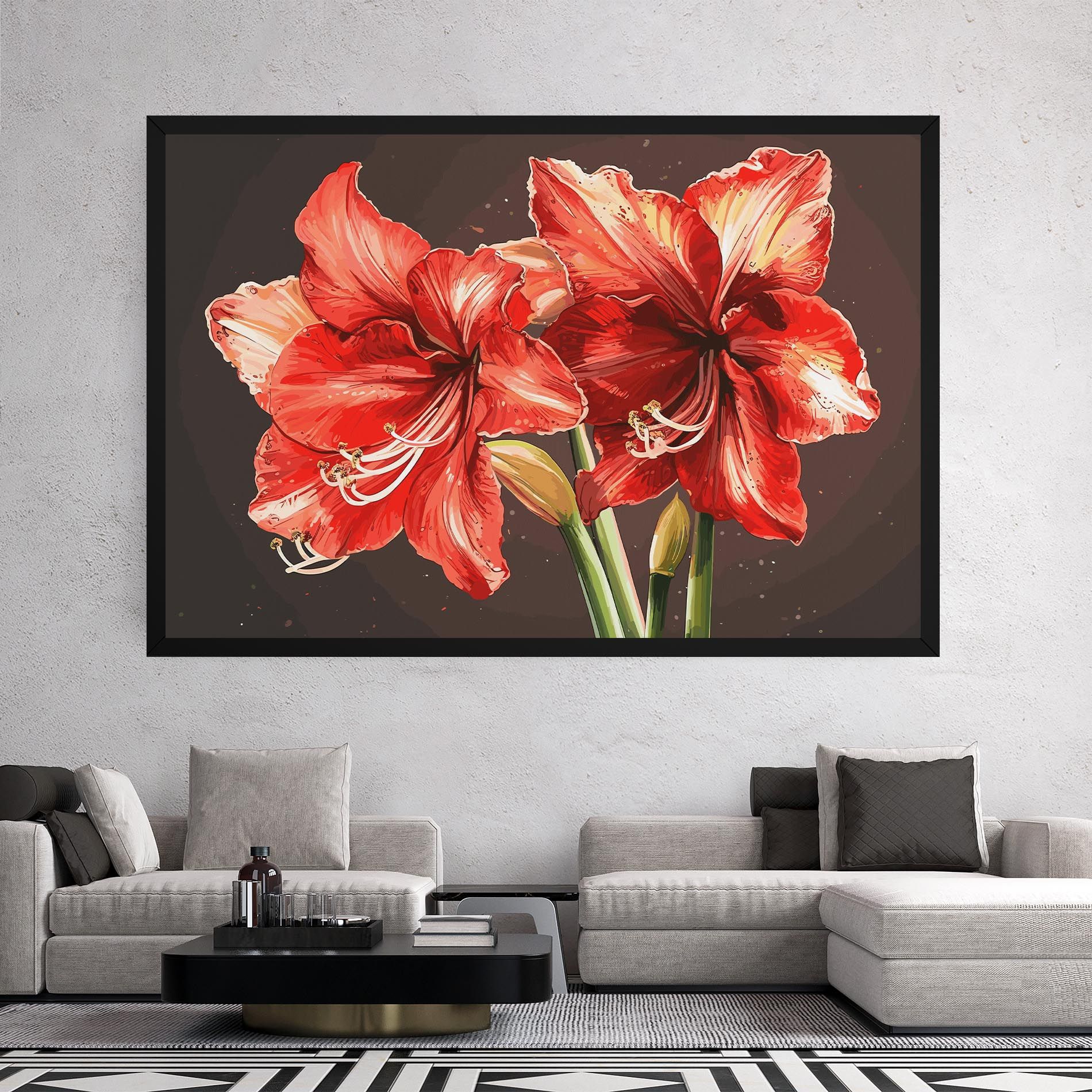 Orange Pretty Lily mockup 2