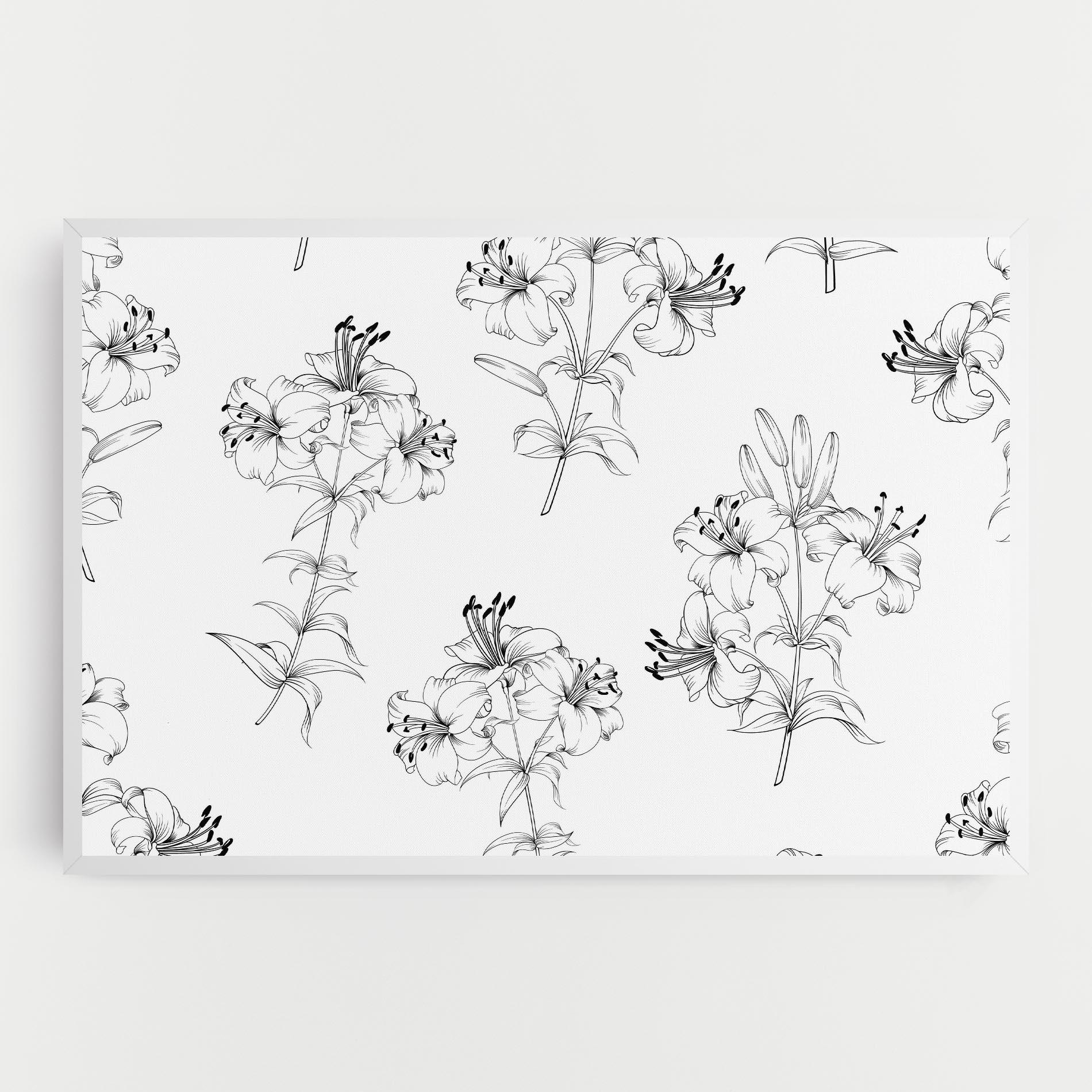Tablou Canvas Flower Pattern mockup 0