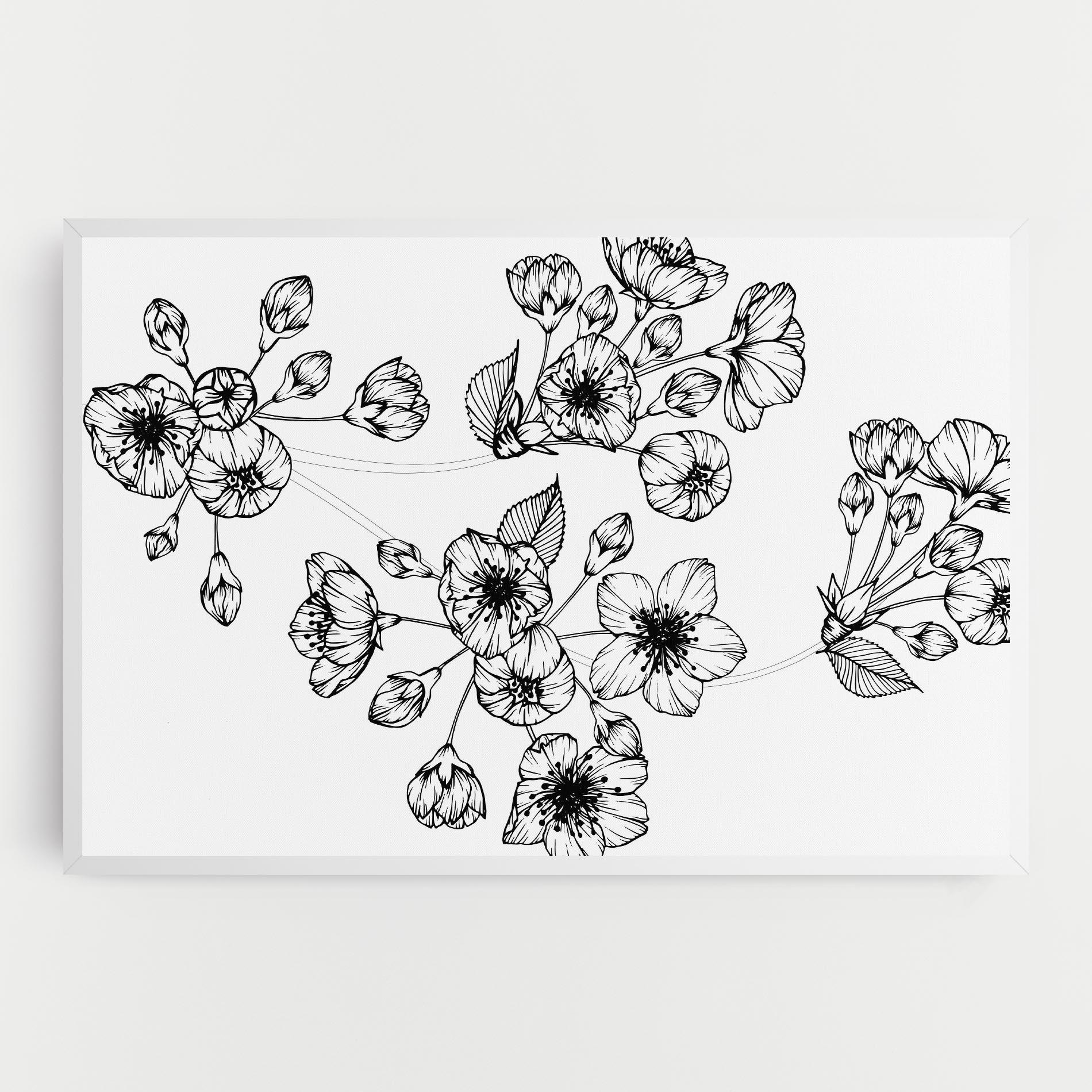 Tablou Canvas Sakura Line mockup 0