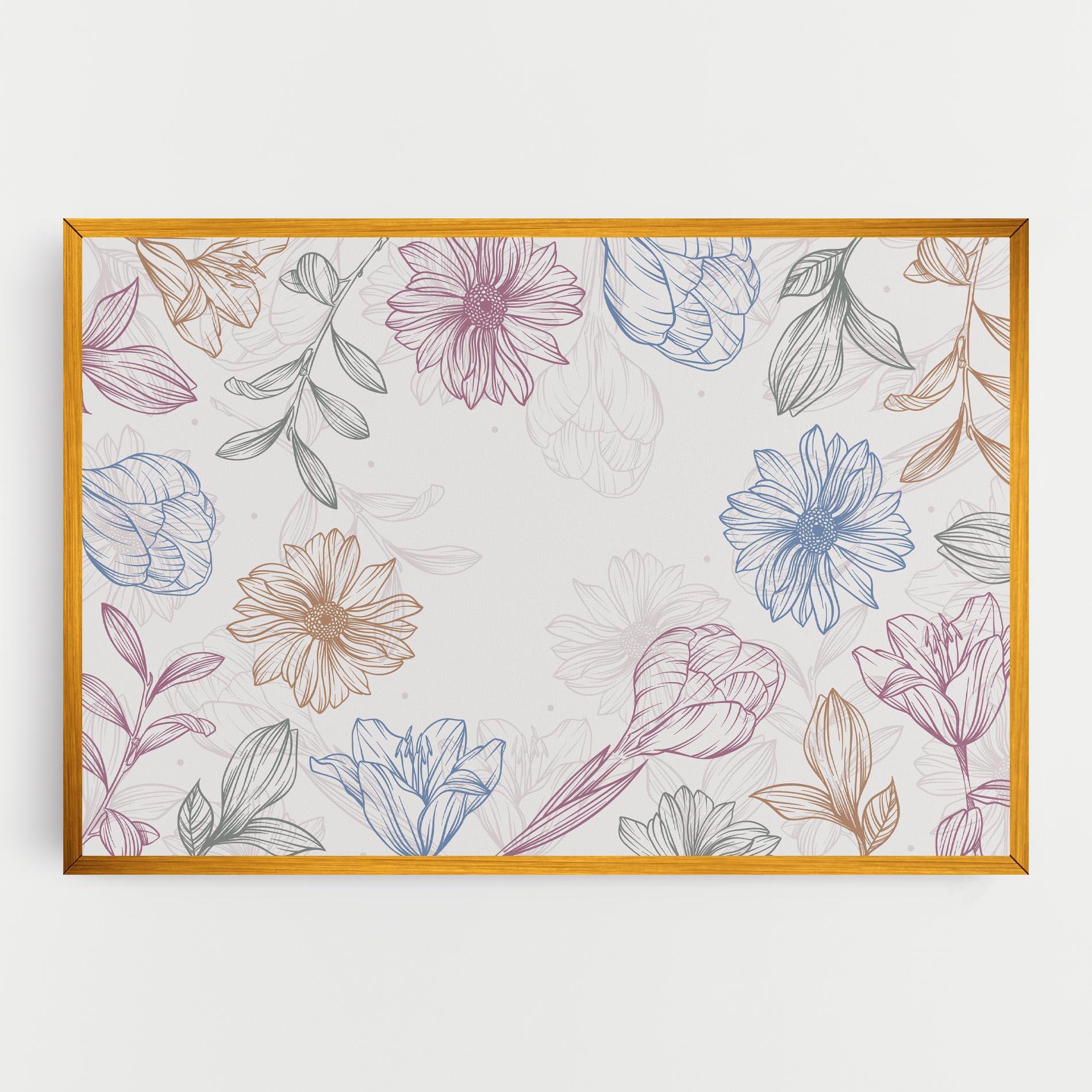 Tablou Canvas Color Line Mix mockup 0