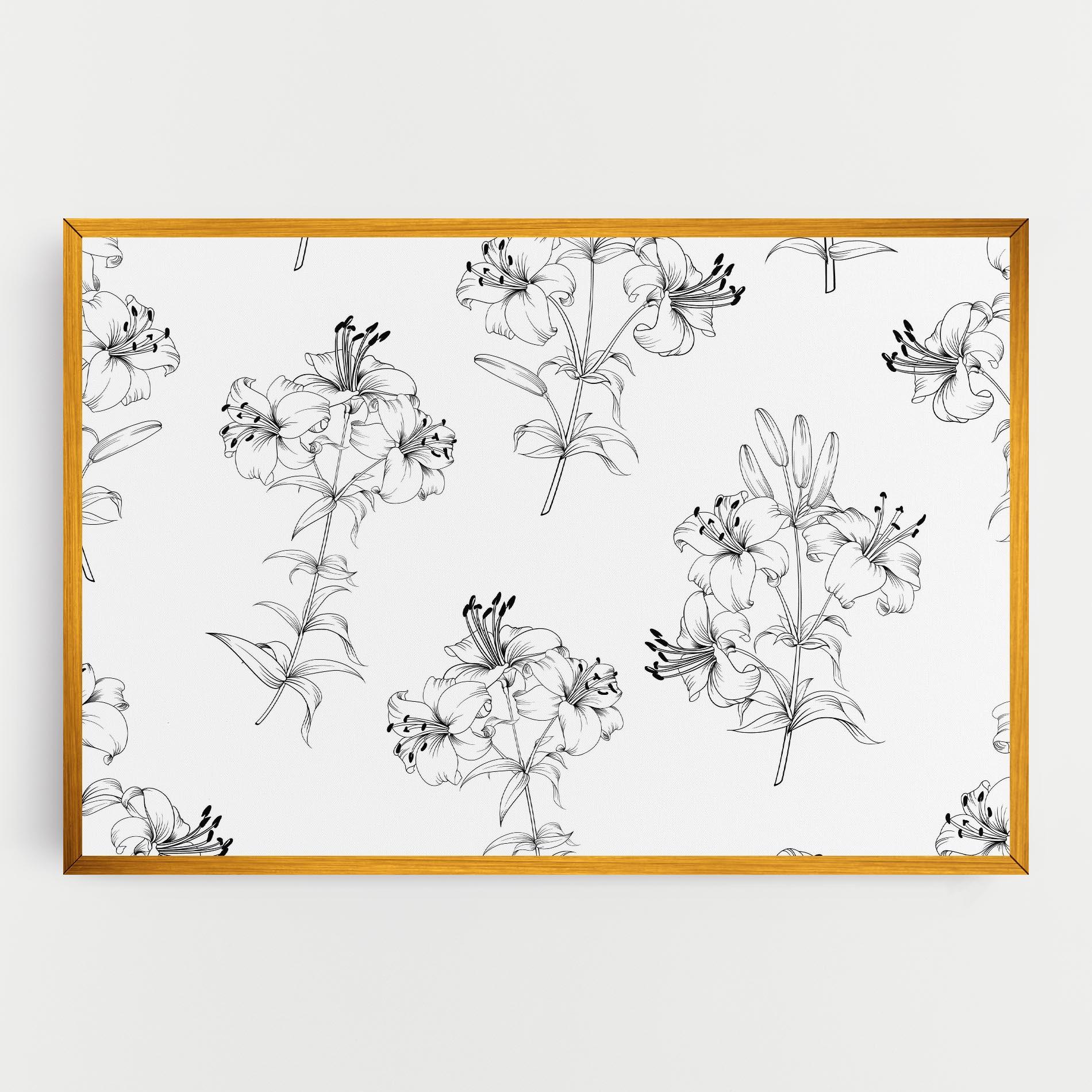 Tablou Canvas Flower Pattern mockup 0