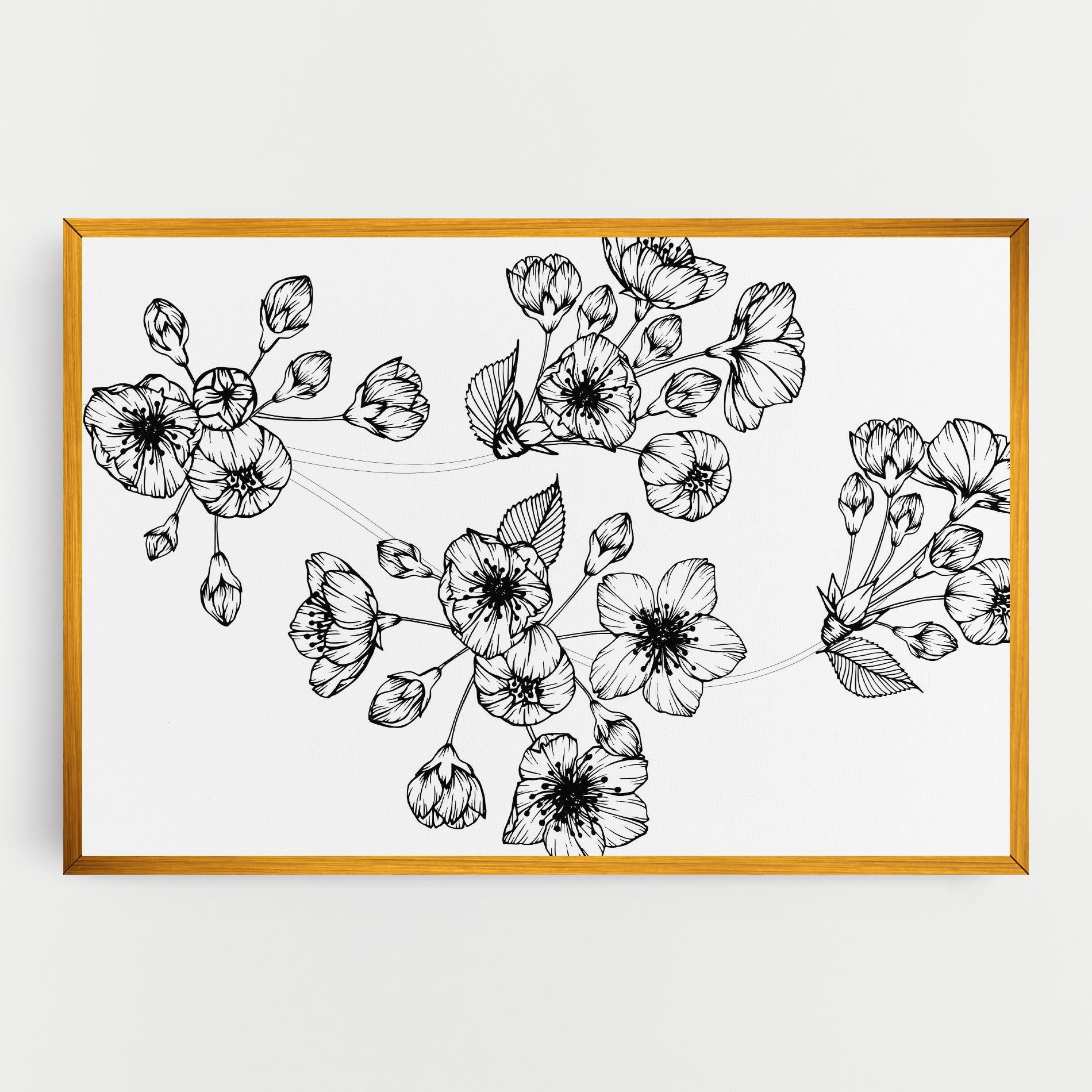 Tablou Canvas Sakura Line mockup 0