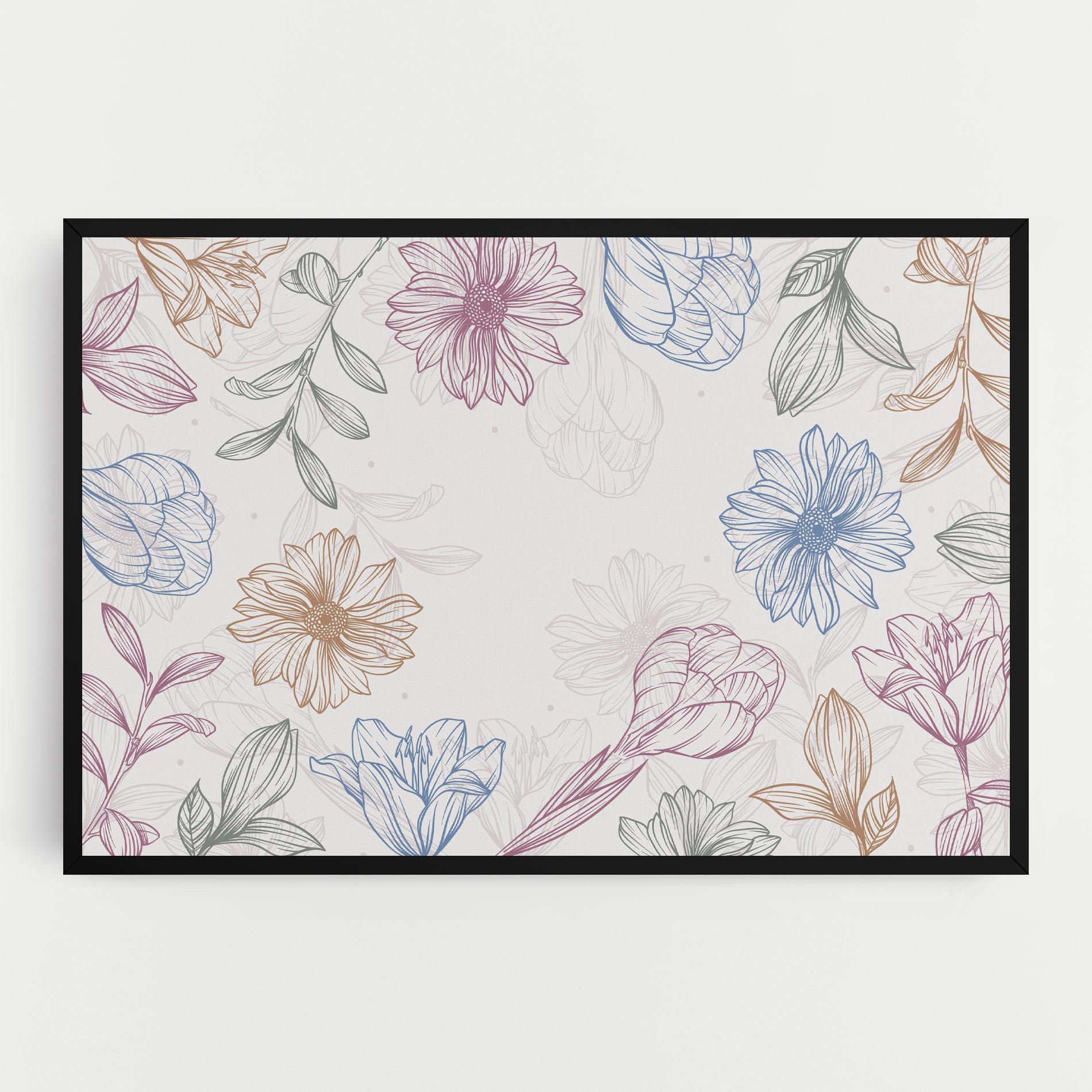 Tablou Canvas Color Line Mix mockup 0