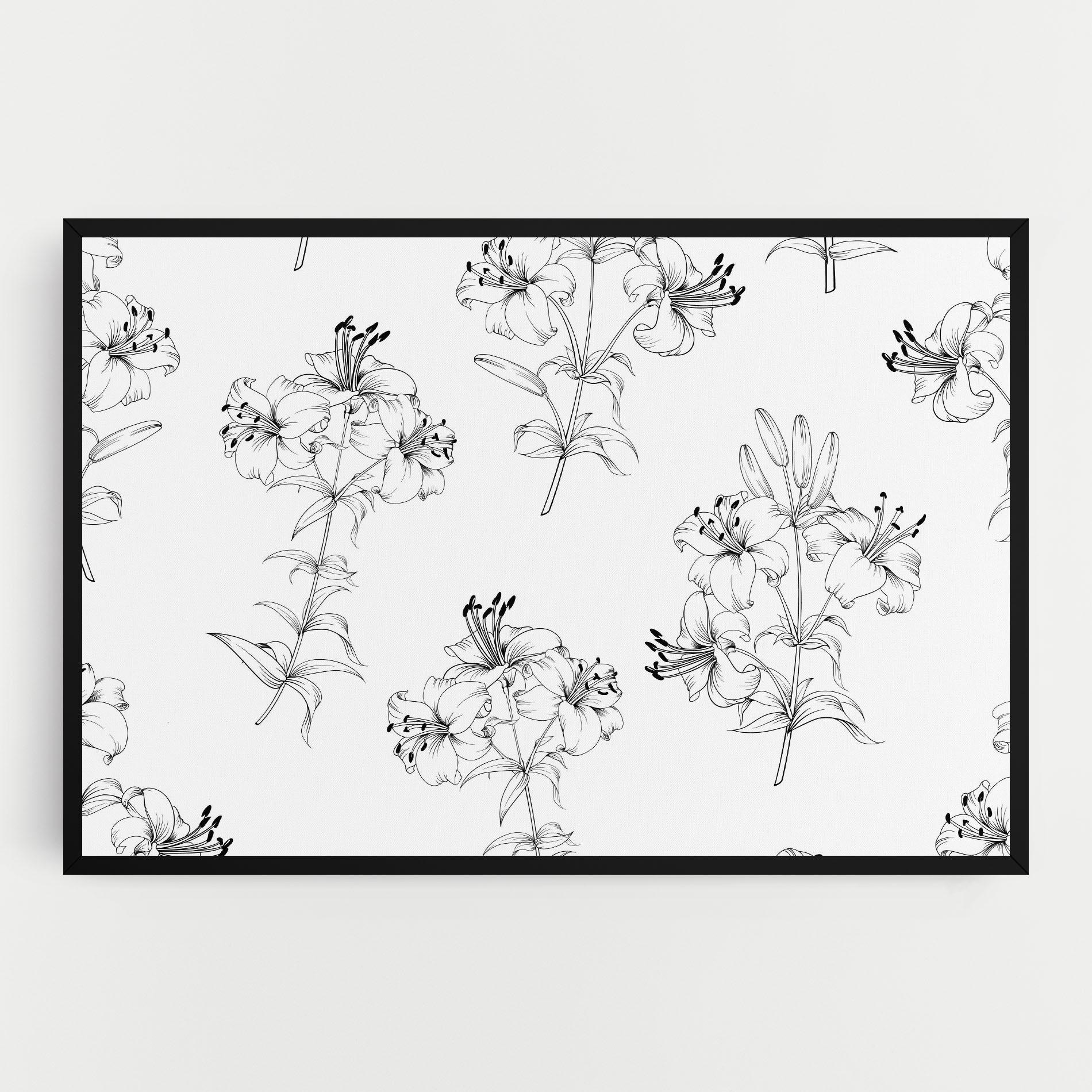 Tablou Canvas Flower Pattern mockup 0