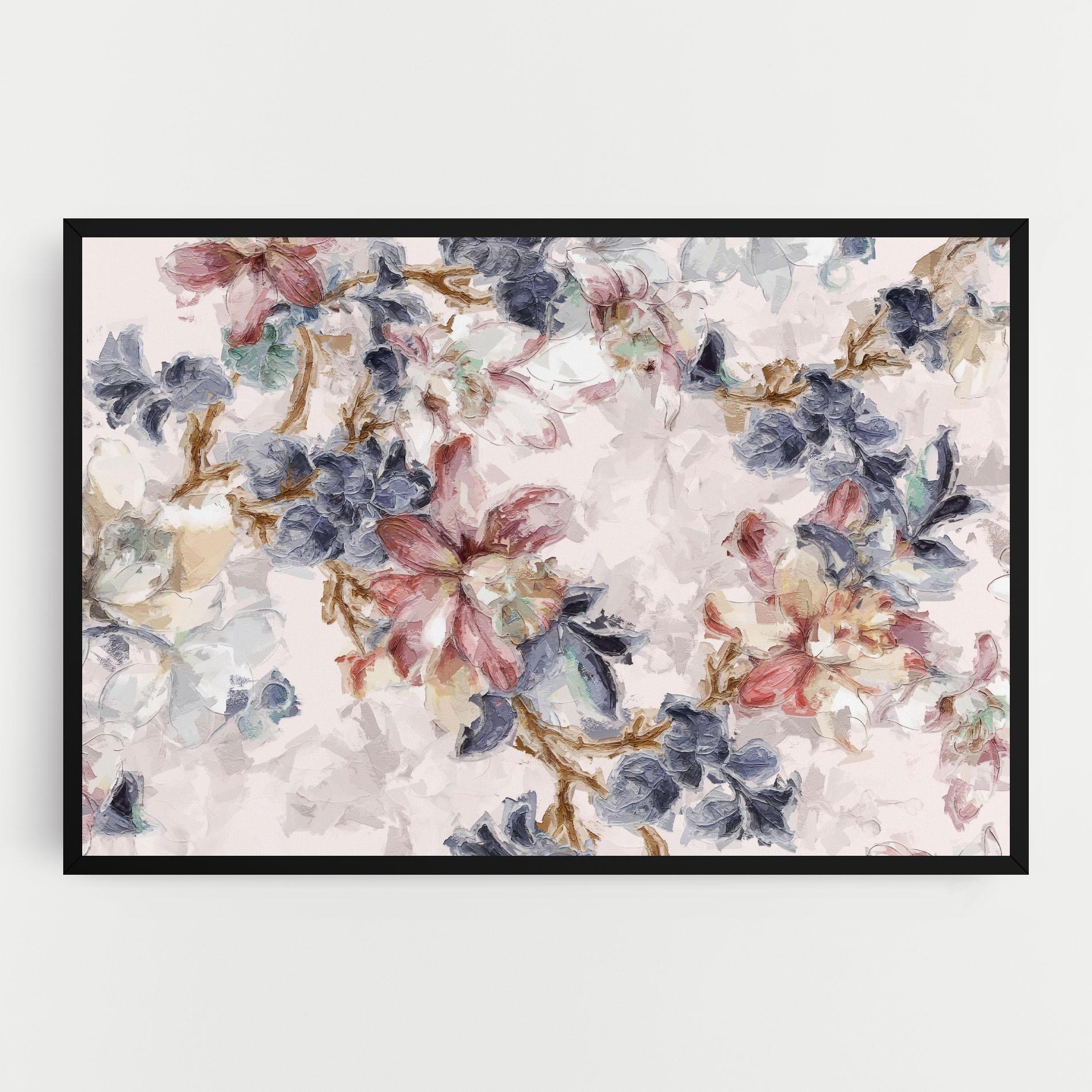 Tablou Canvas Painted Flowers mockup 0