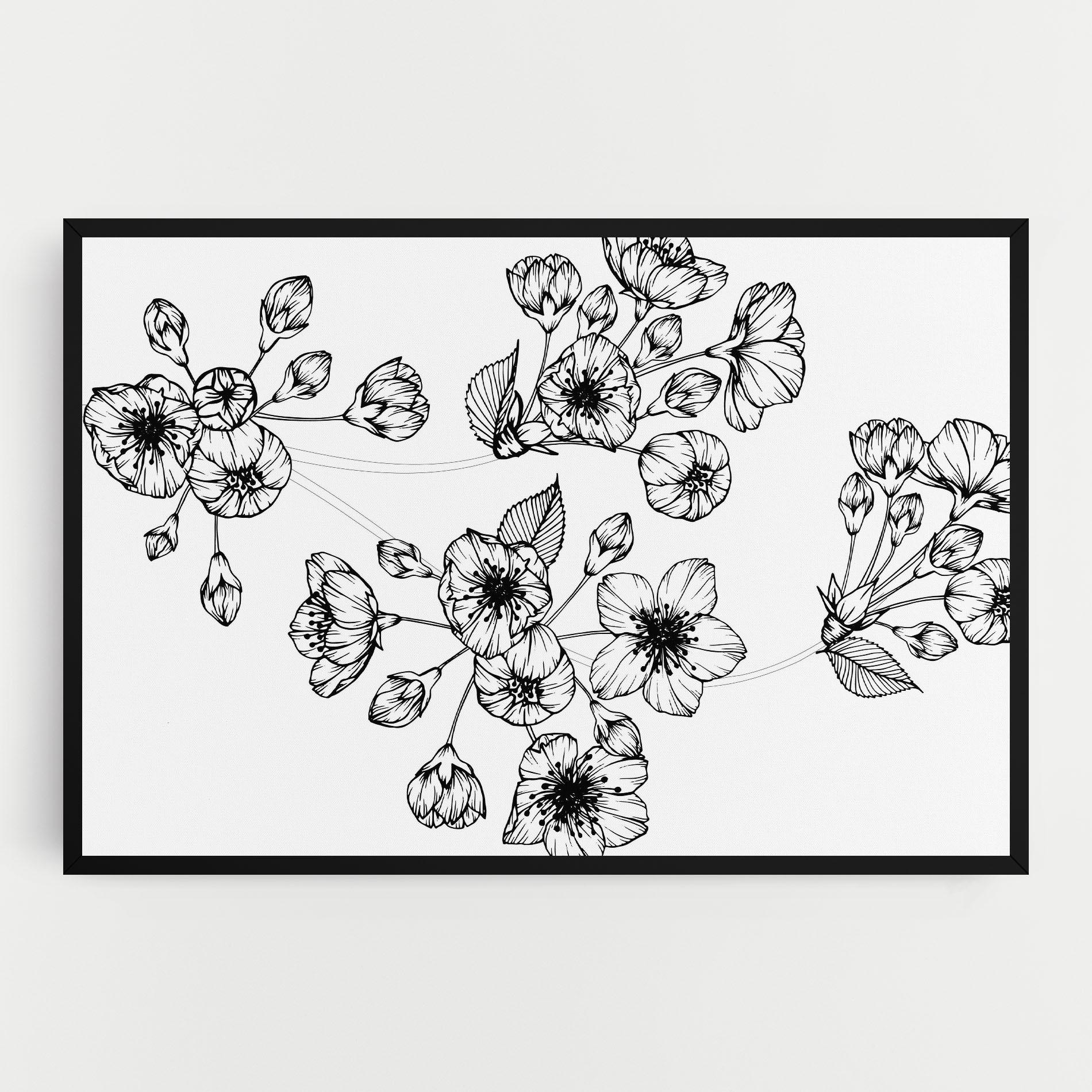 Tablou Canvas Sakura Line mockup 0