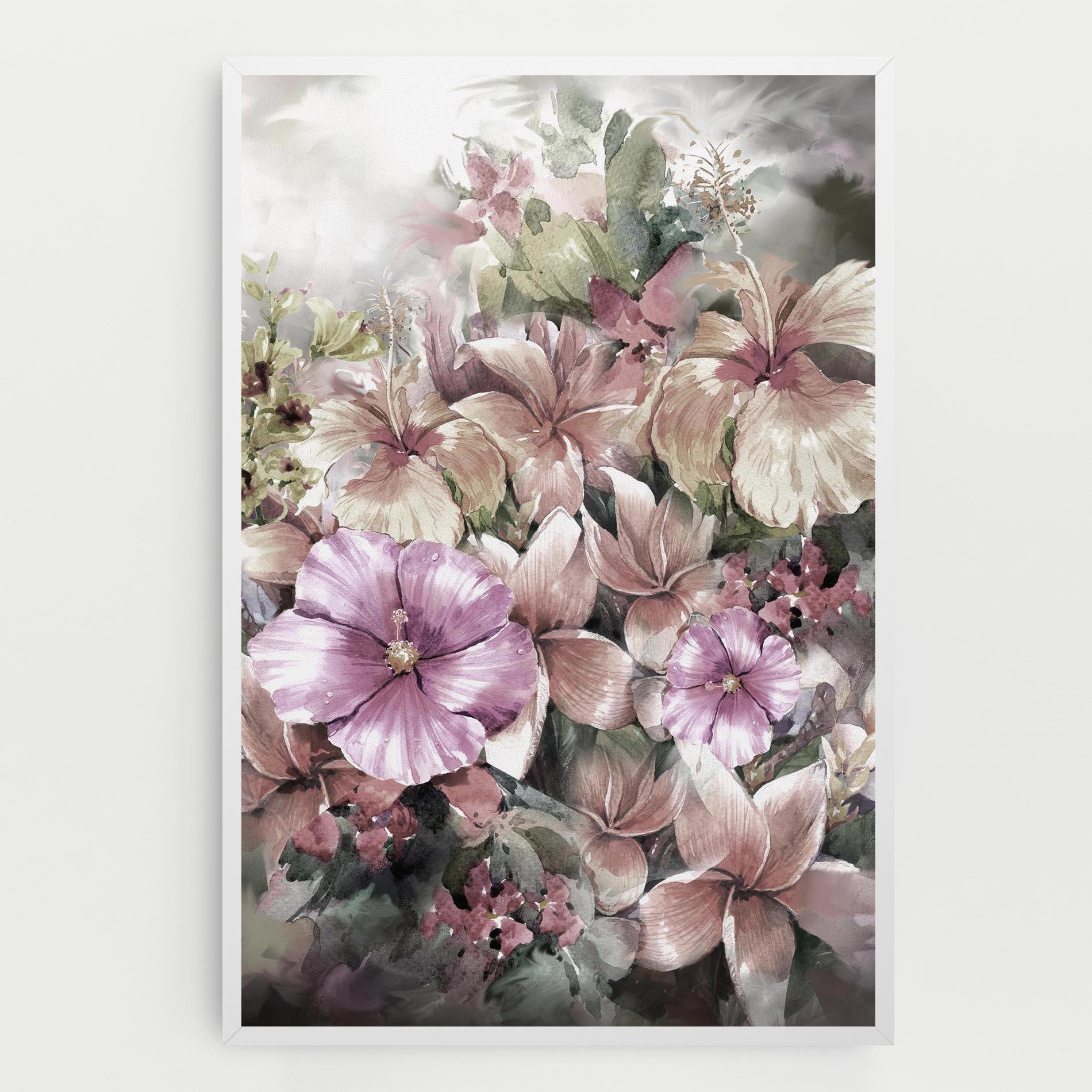 Tablou Canvas Contrastul De Flori mockup 0