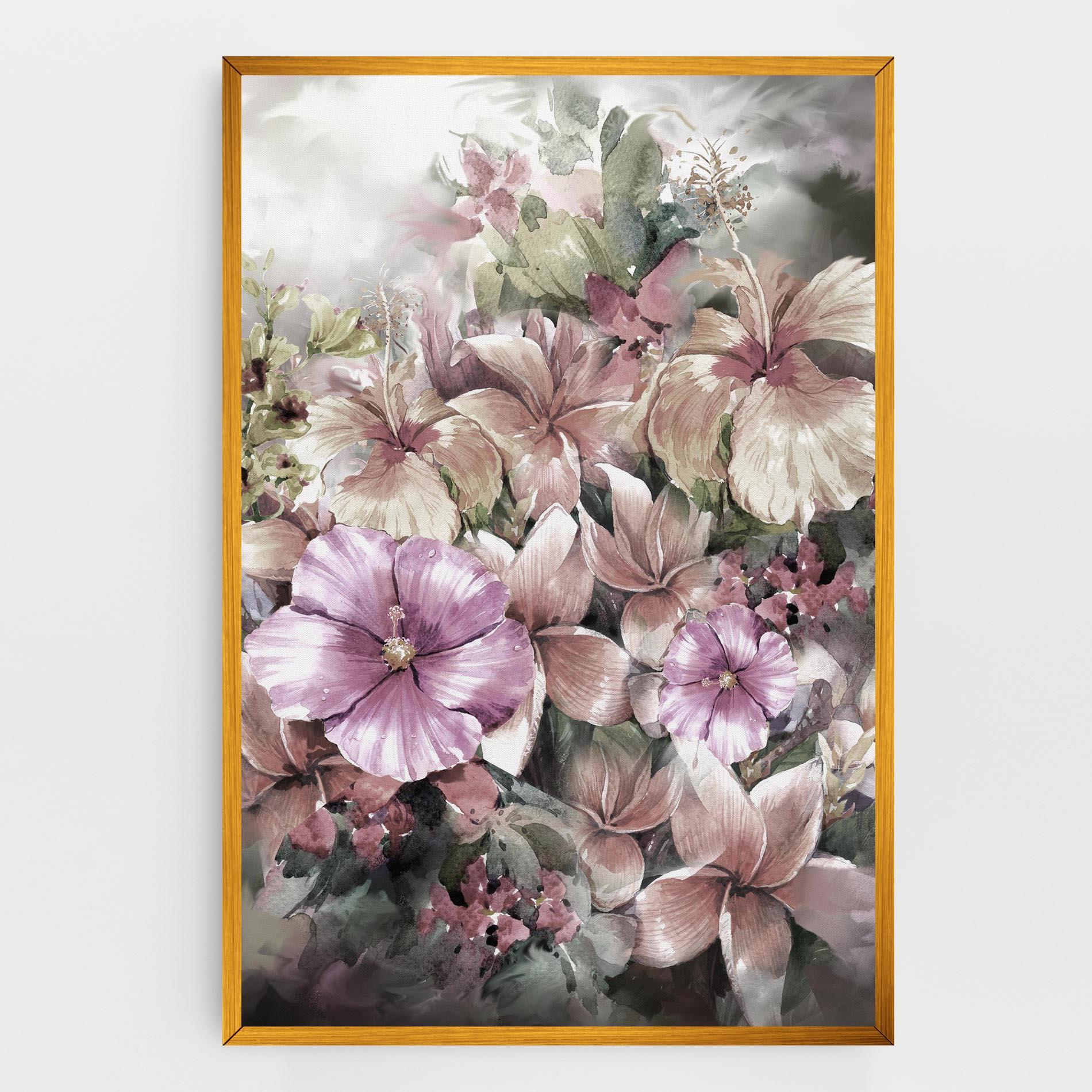 Tablou Canvas Contrastul De Flori mockup 0