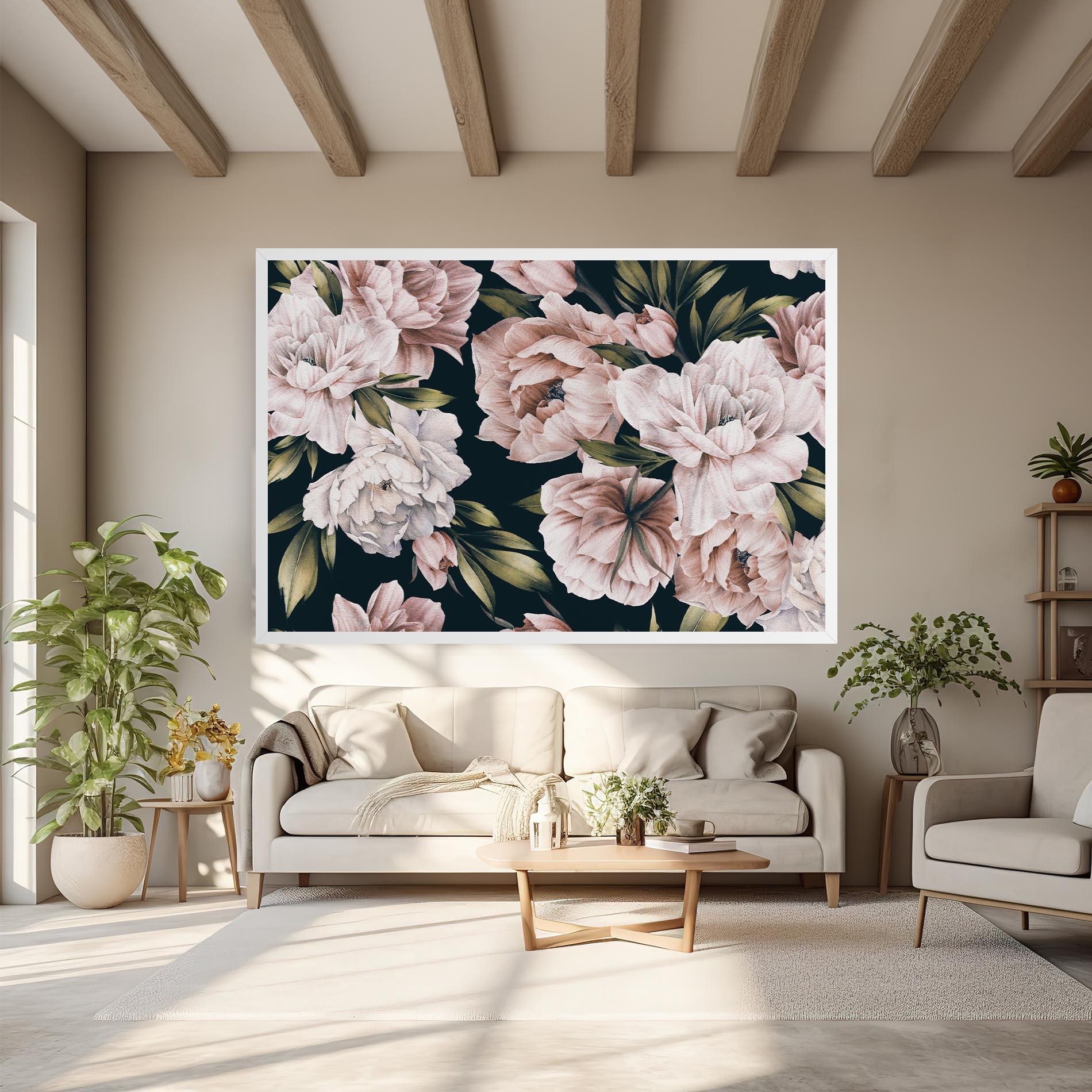 Tablou Canvas Flori De Bujori mockup 6