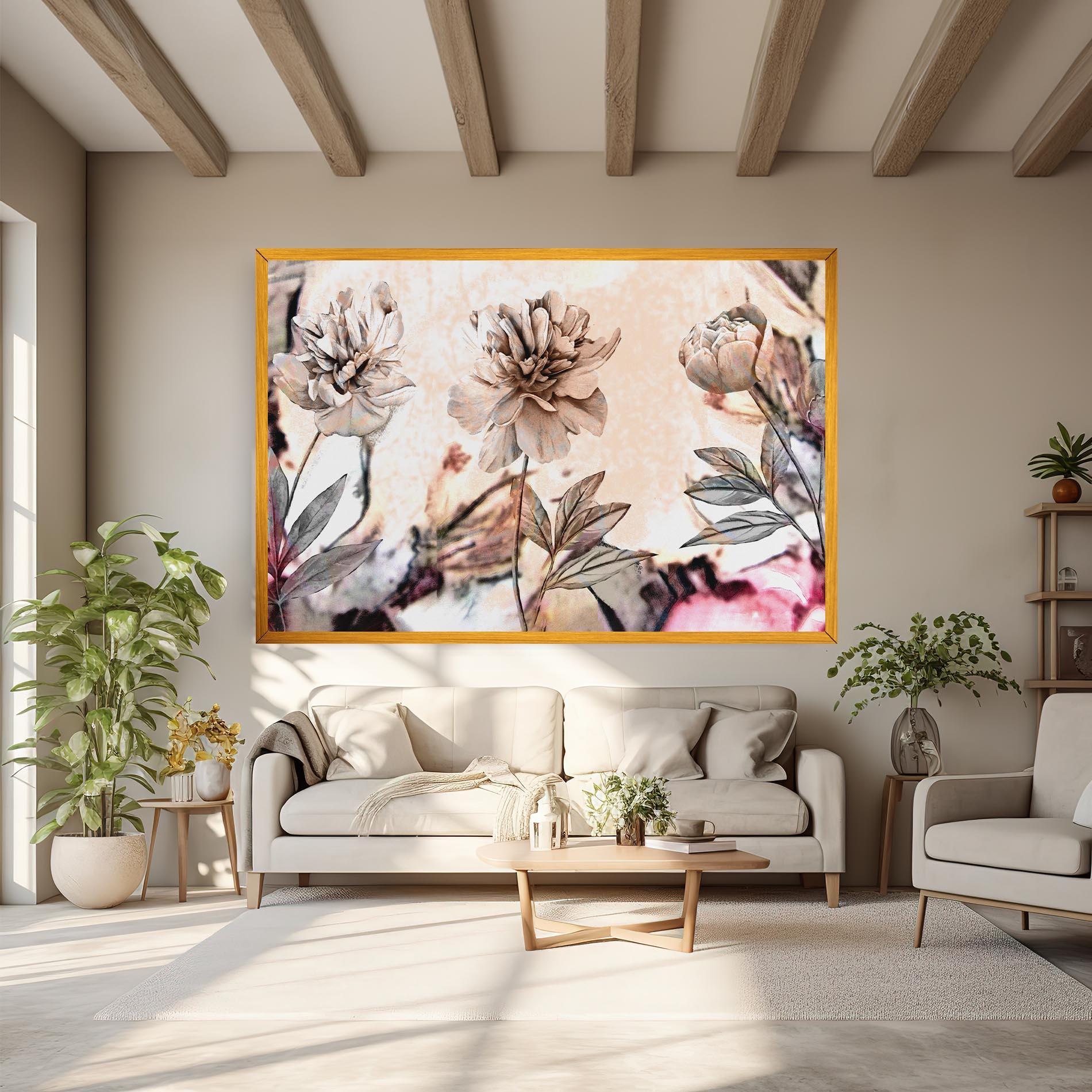 Tablou Canvas Painted Roses mockup 6