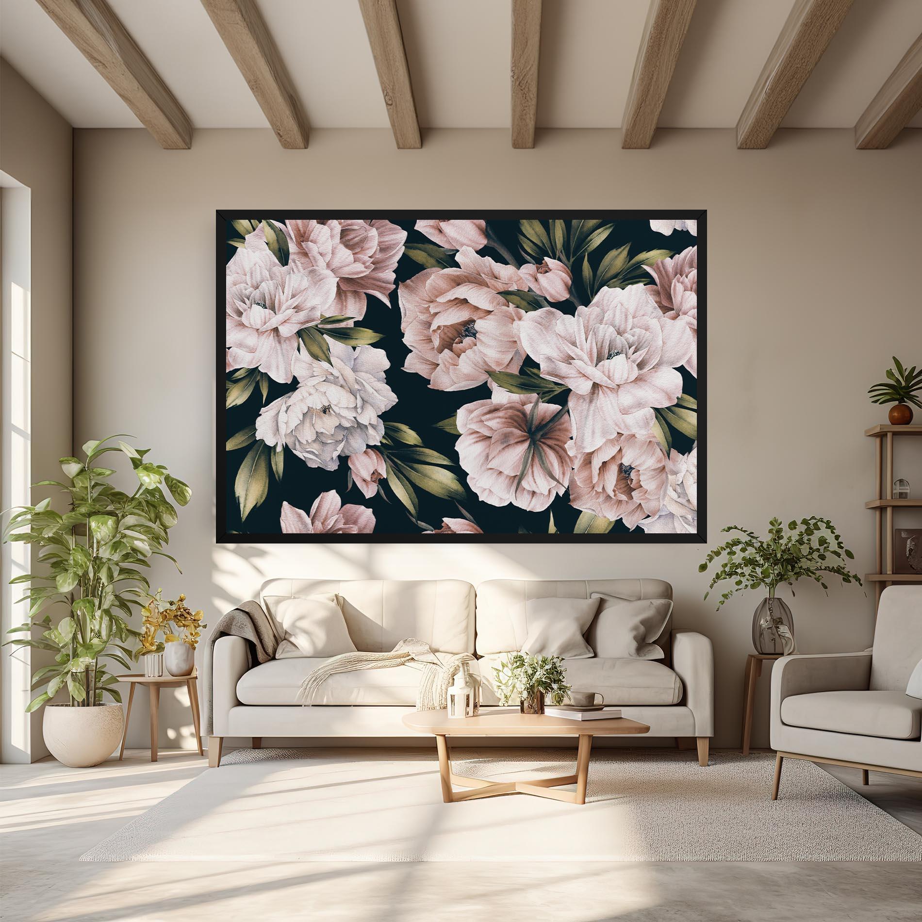 Tablou Canvas Flori De Bujori mockup 6