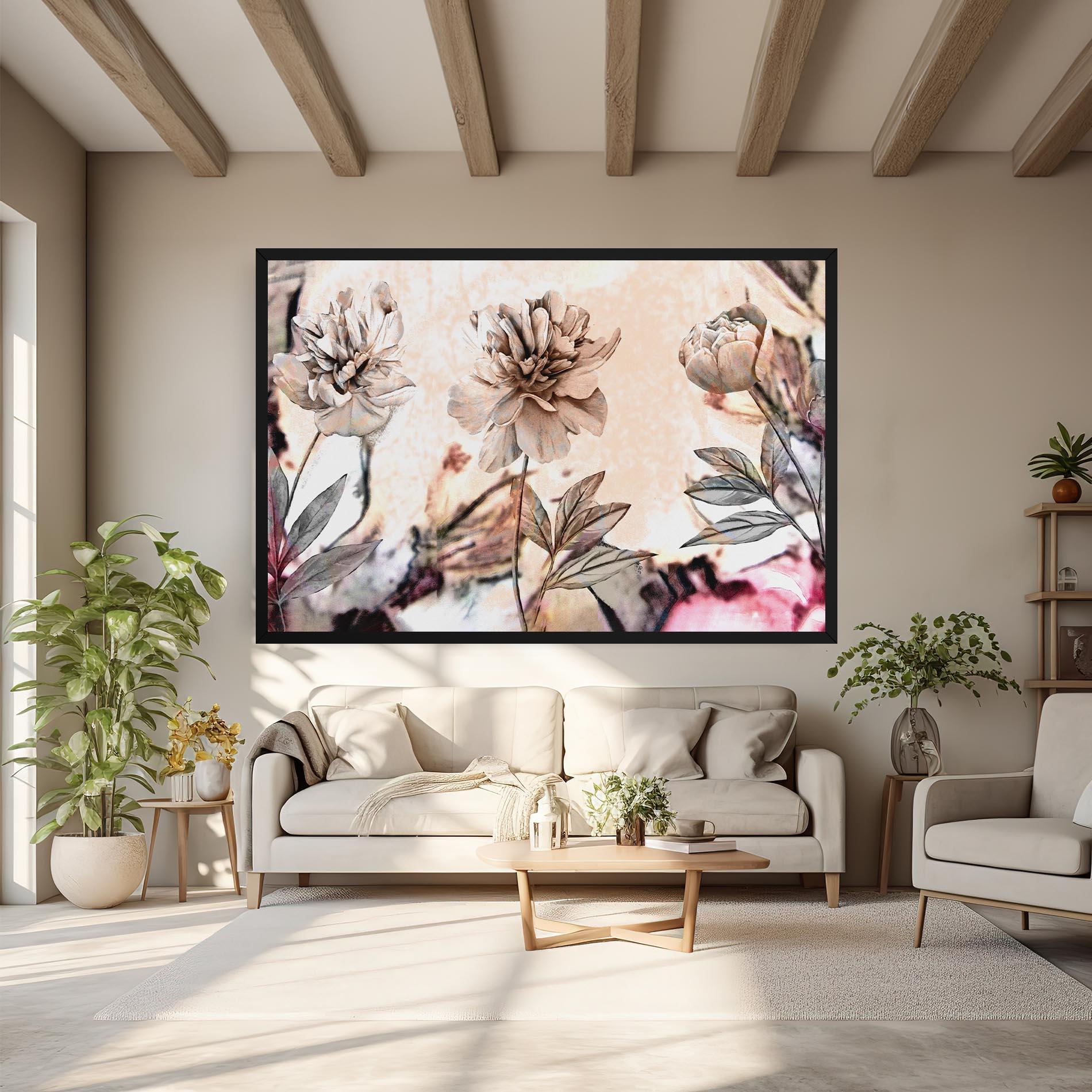 Tablou Canvas Painted Roses mockup 6