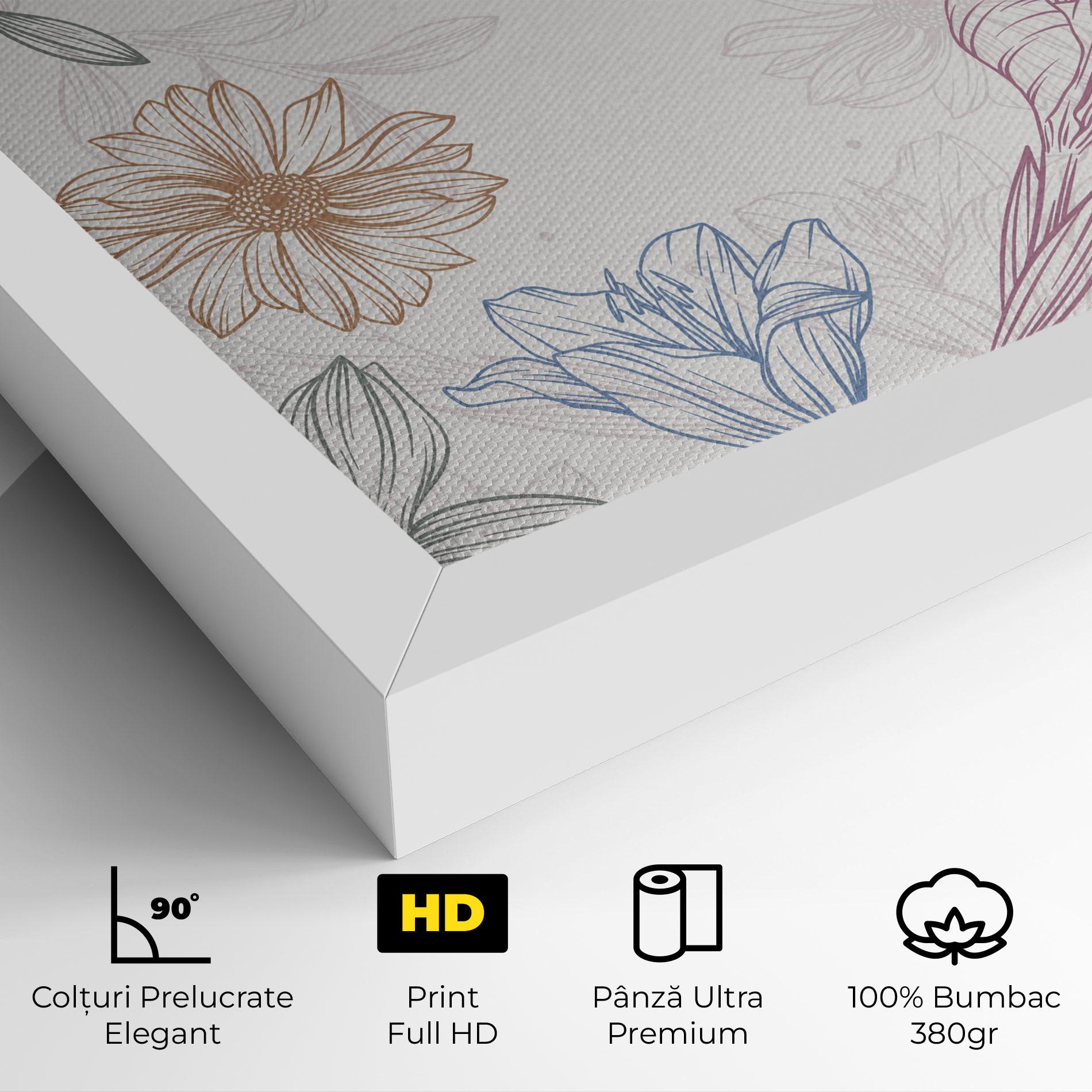 Tablou Canvas Color Line Mix mockup 4