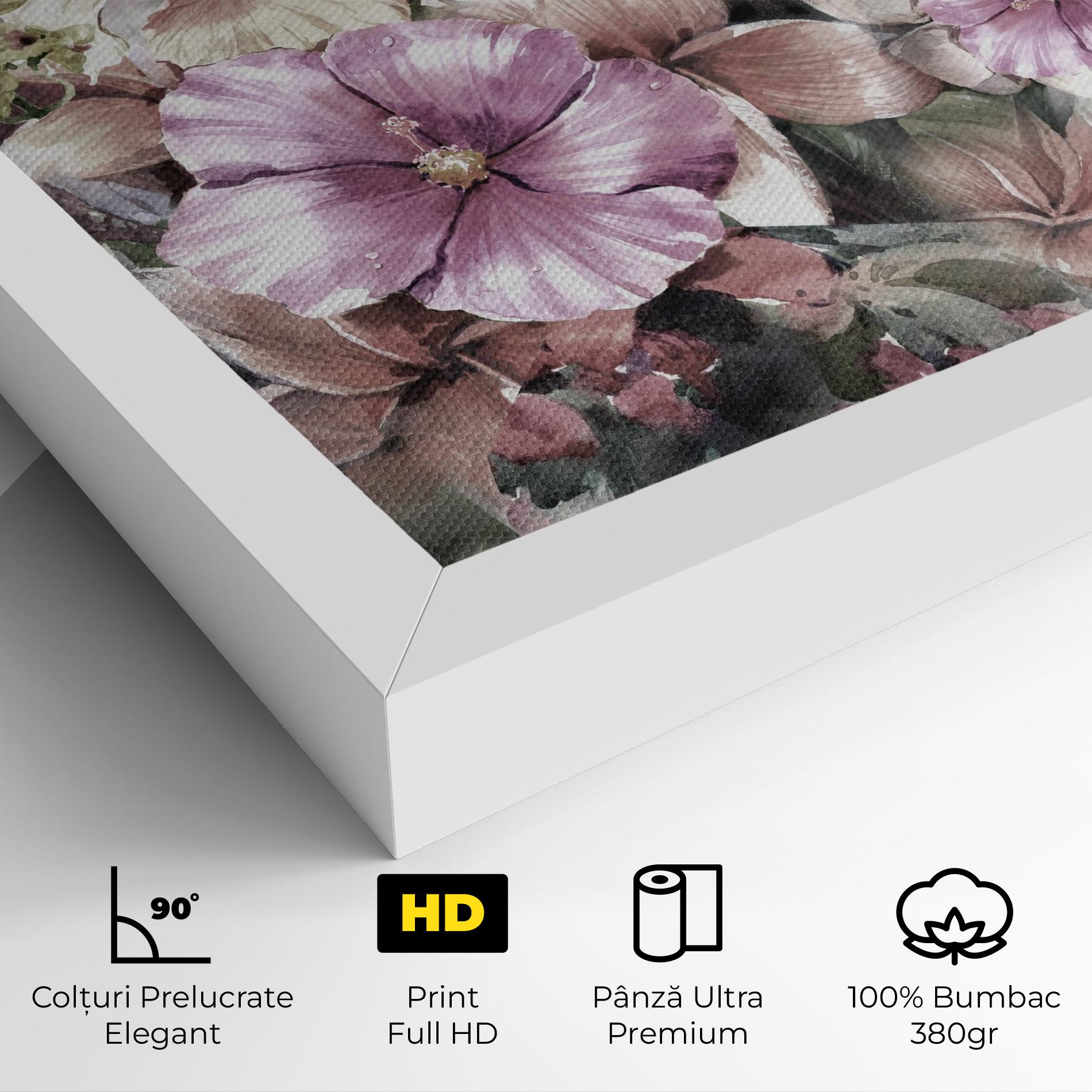 Tablou Canvas Contrastul De Flori mockup 4