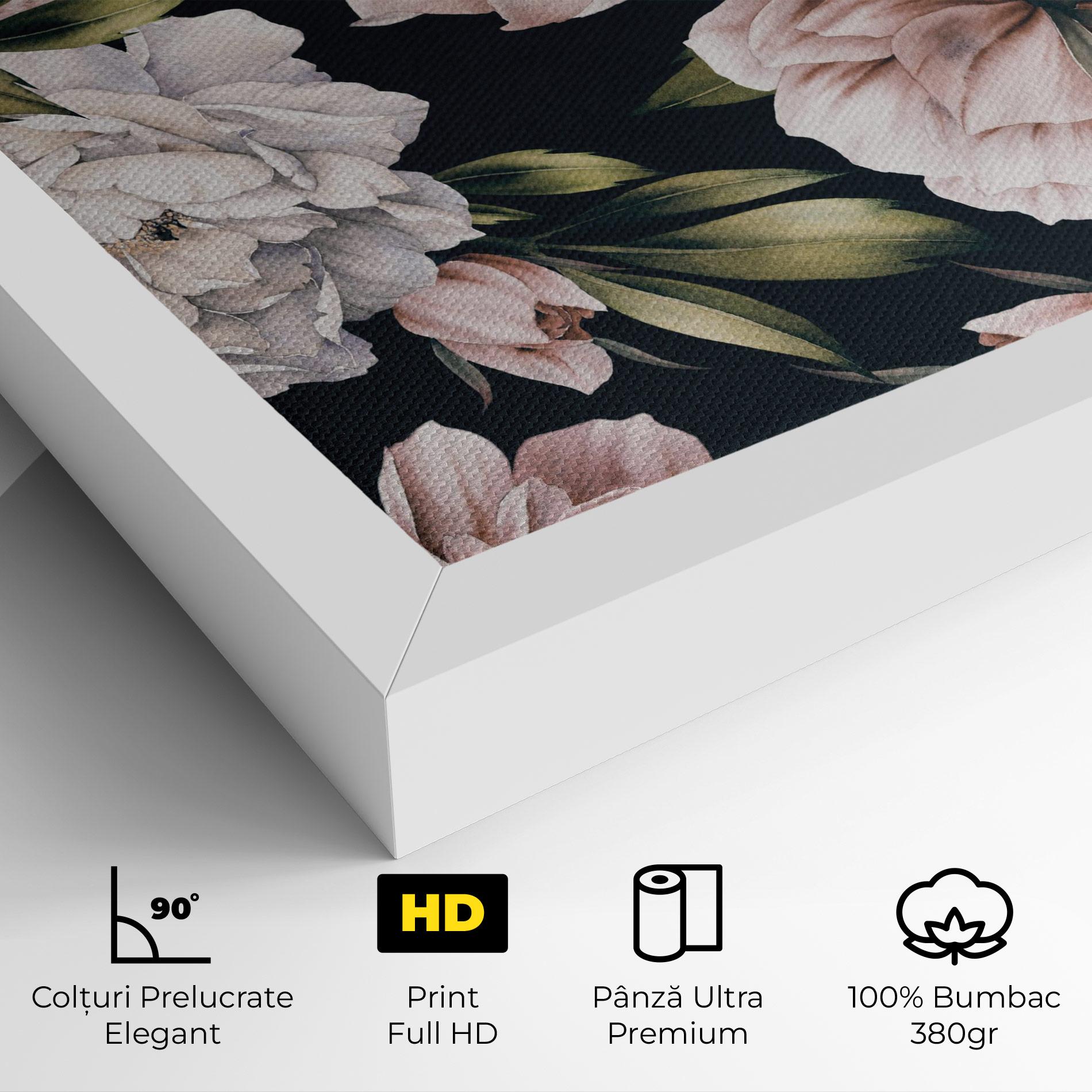 Tablou Canvas Flori De Bujori mockup 4