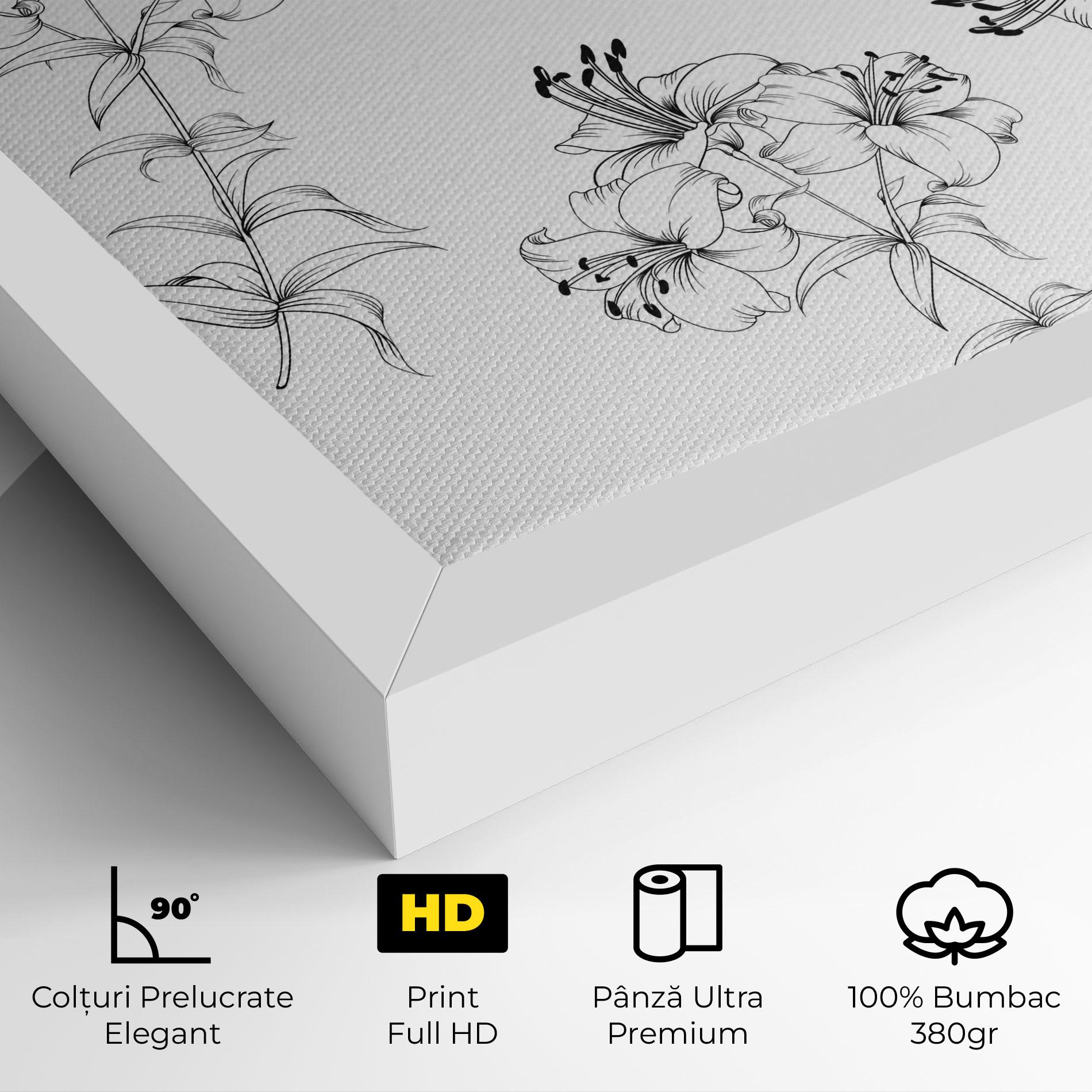 Tablou Canvas Flower Pattern mockup 4