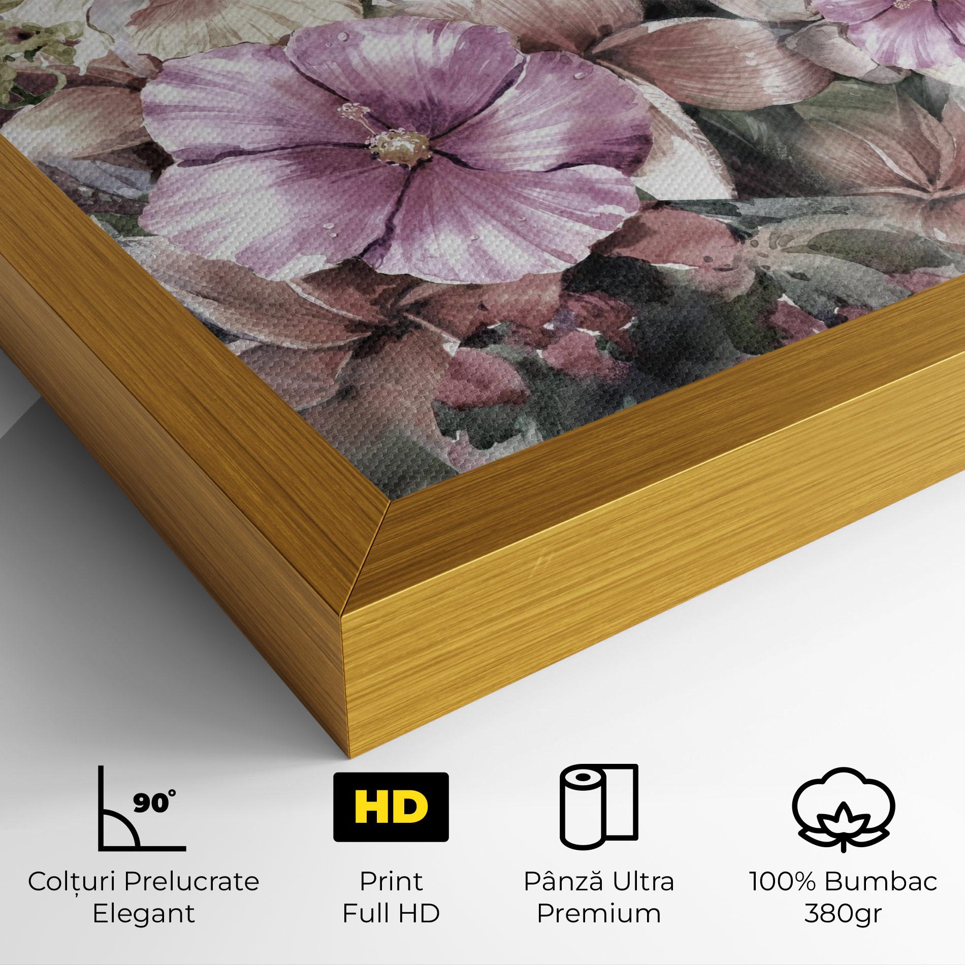 Tablou Canvas Contrastul De Flori mockup 4
