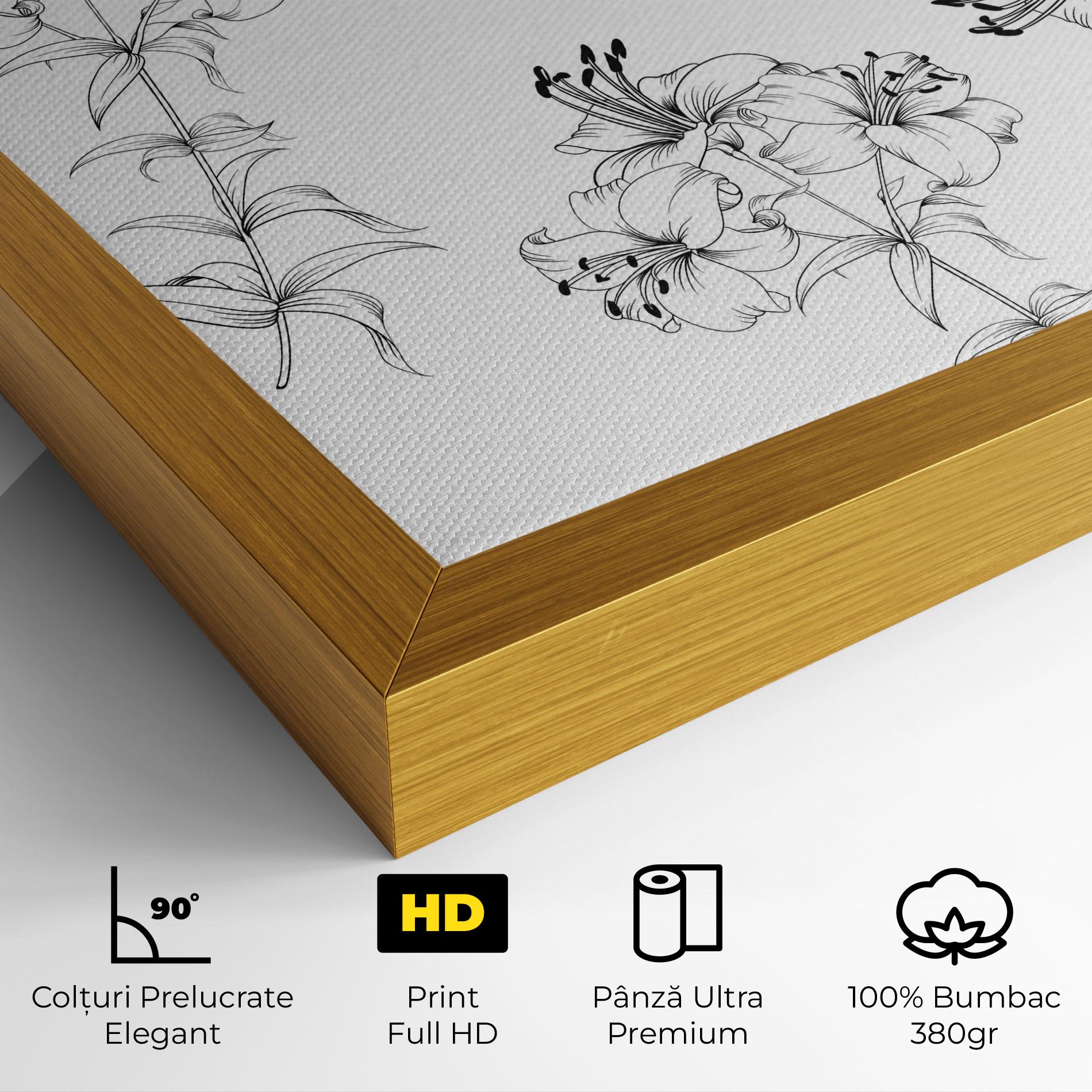 Tablou Canvas Flower Pattern mockup 4