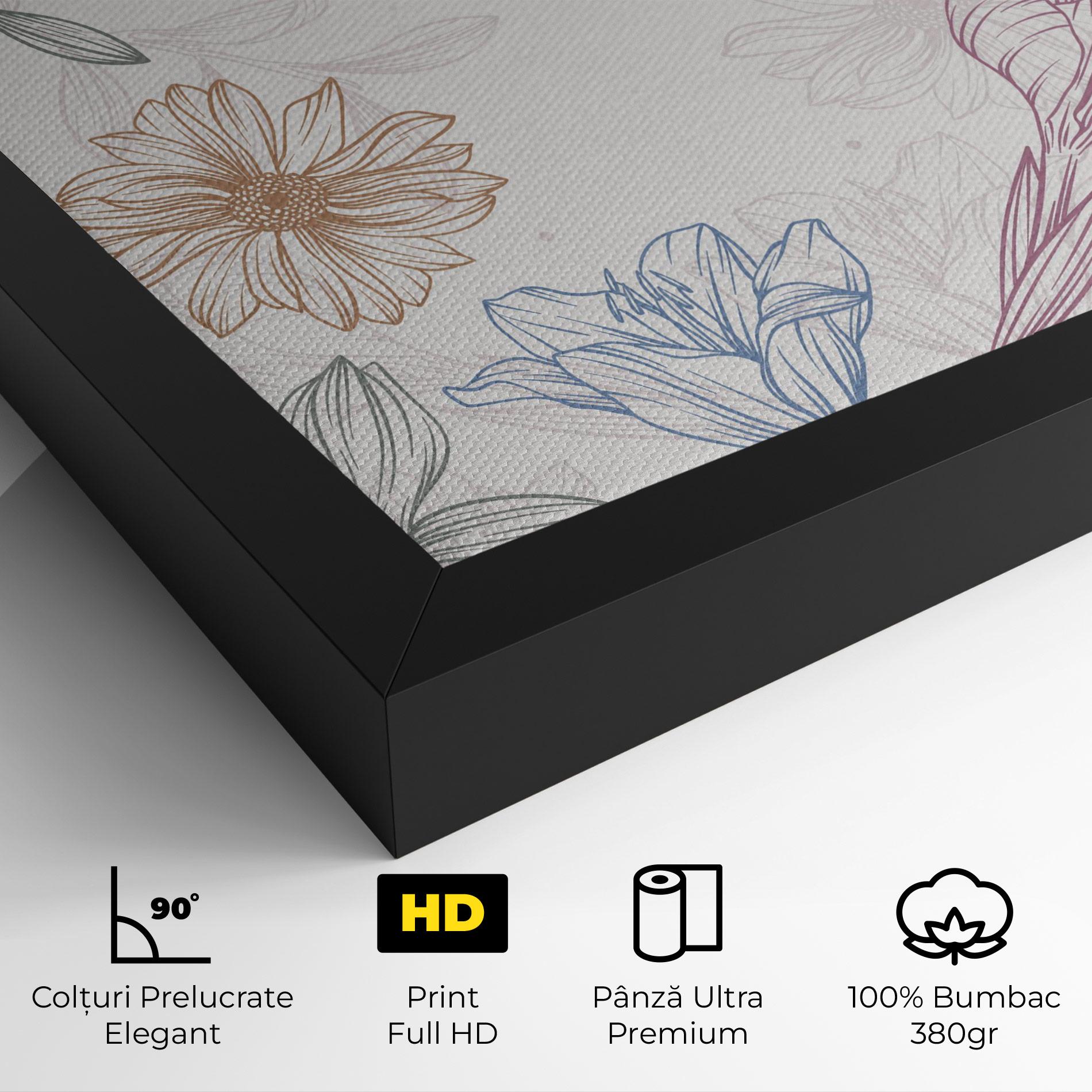 Tablou Canvas Color Line Mix mockup 4