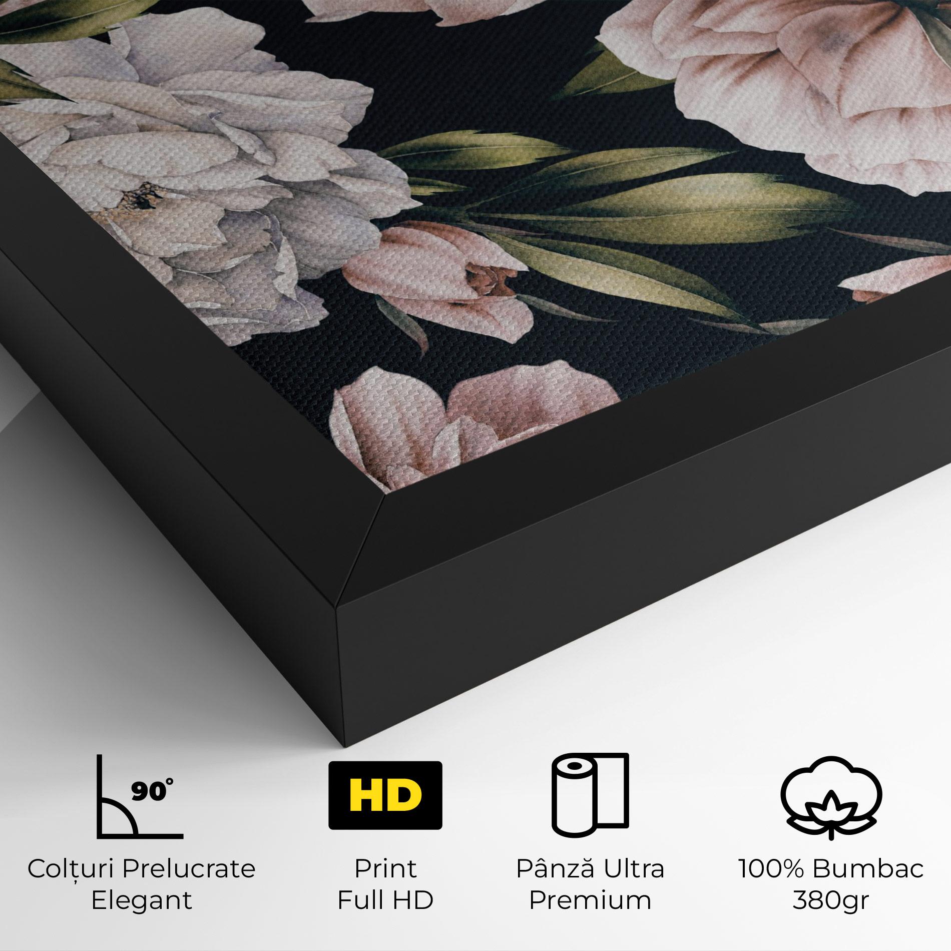 Tablou Canvas Flori De Bujori mockup 4
