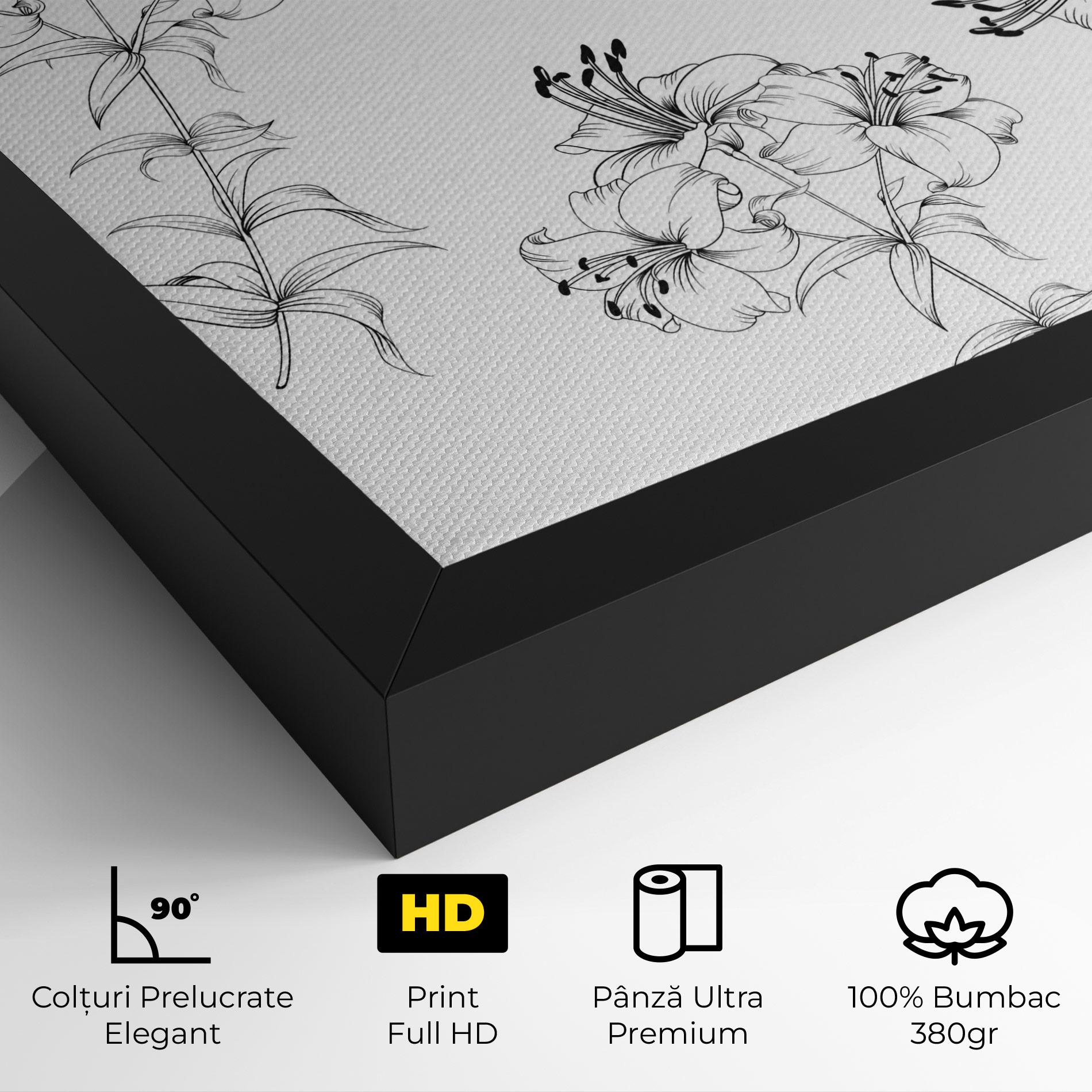 Tablou Canvas Flower Pattern mockup 4