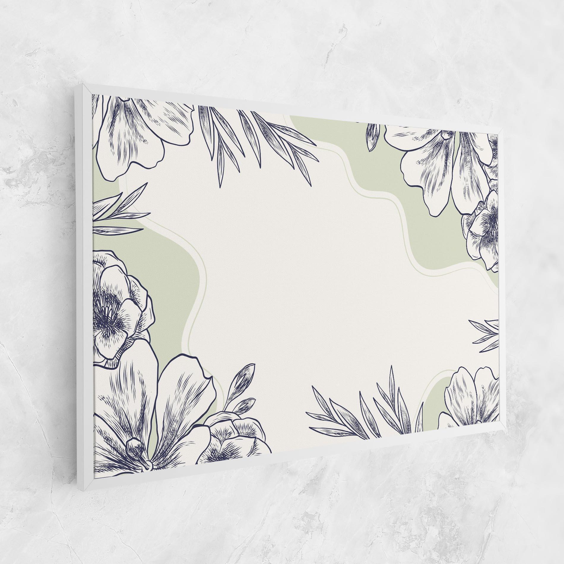 Tablou Canvas Blue Line Green mockup 1