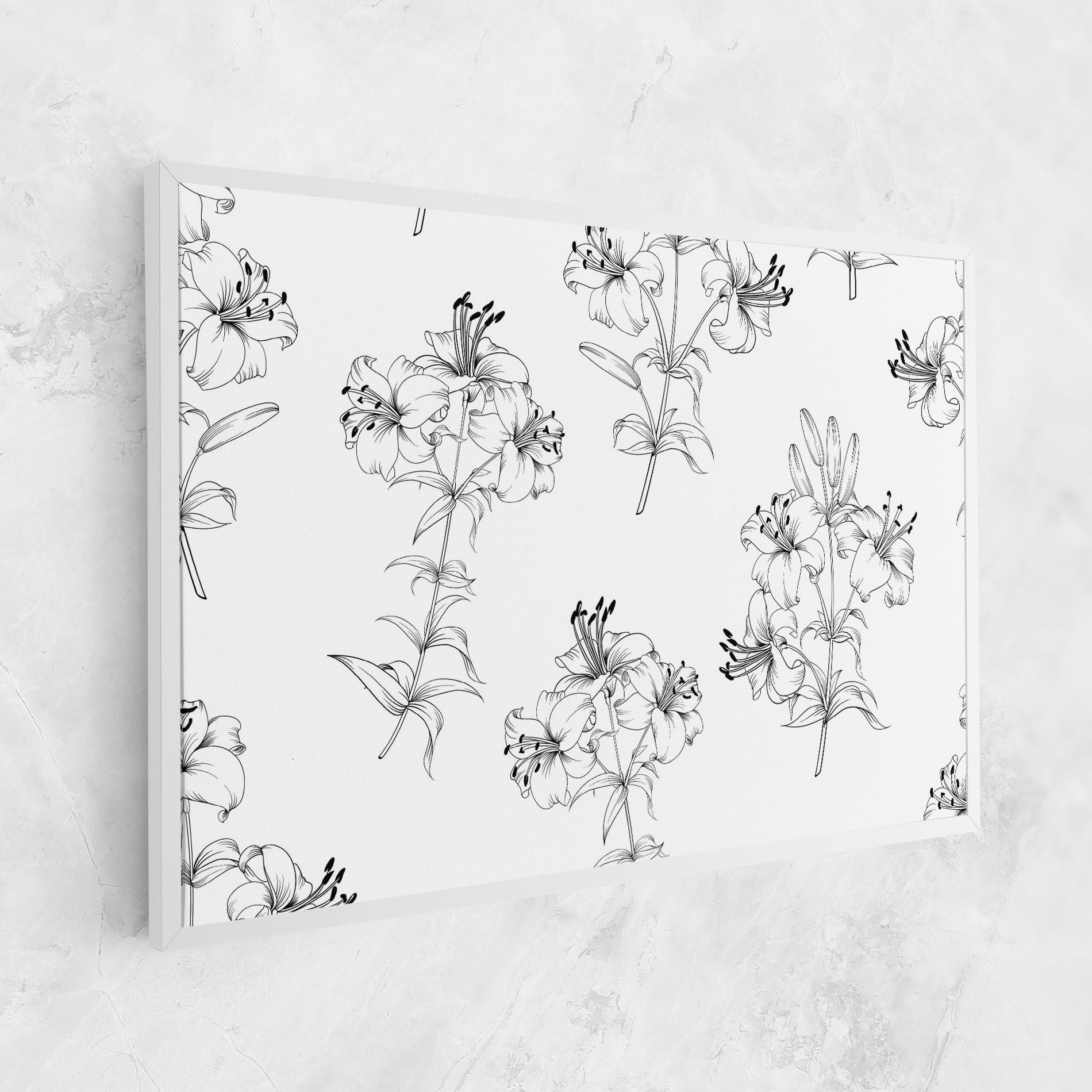 Tablou Canvas Flower Pattern mockup 1