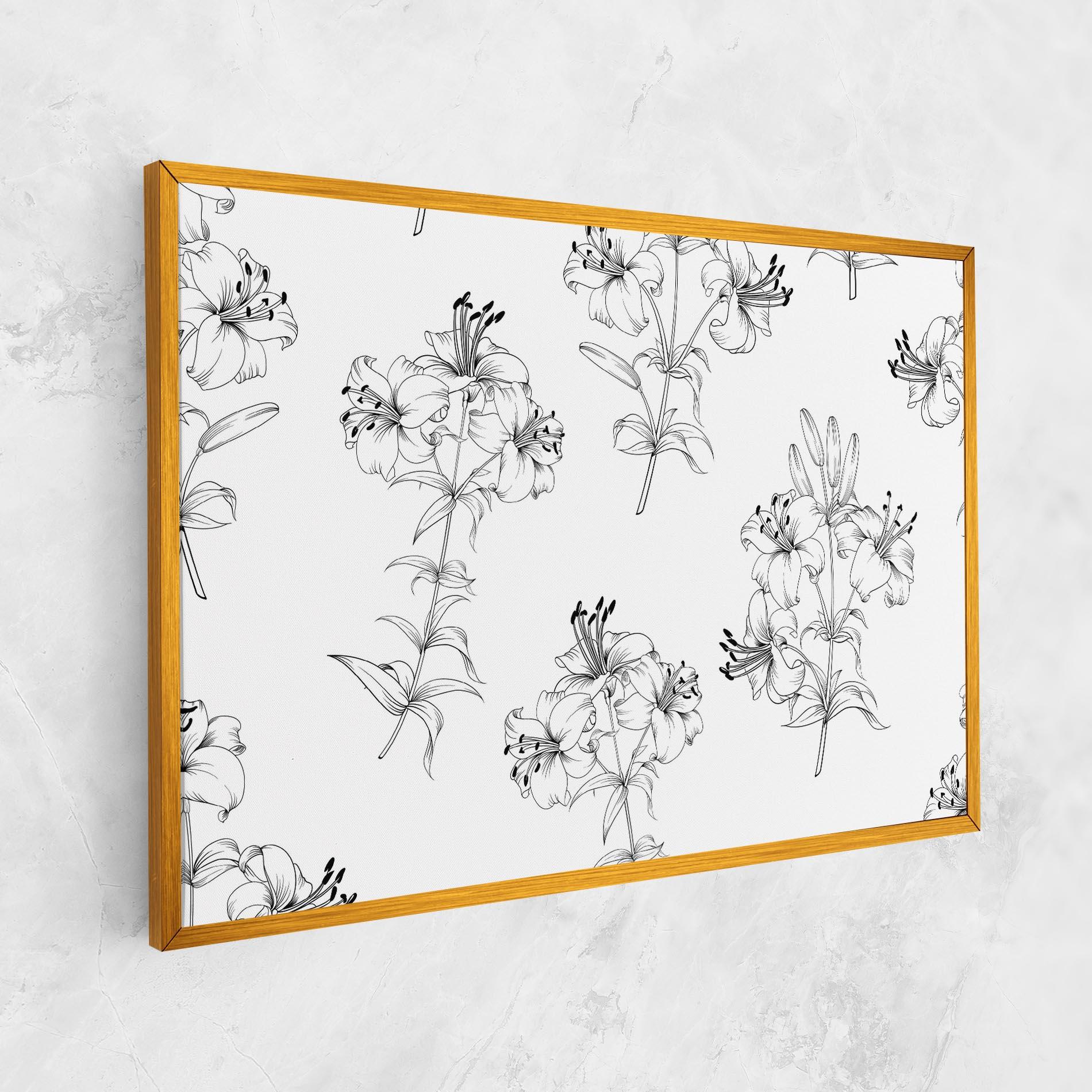 Tablou Canvas Flower Pattern mockup 1